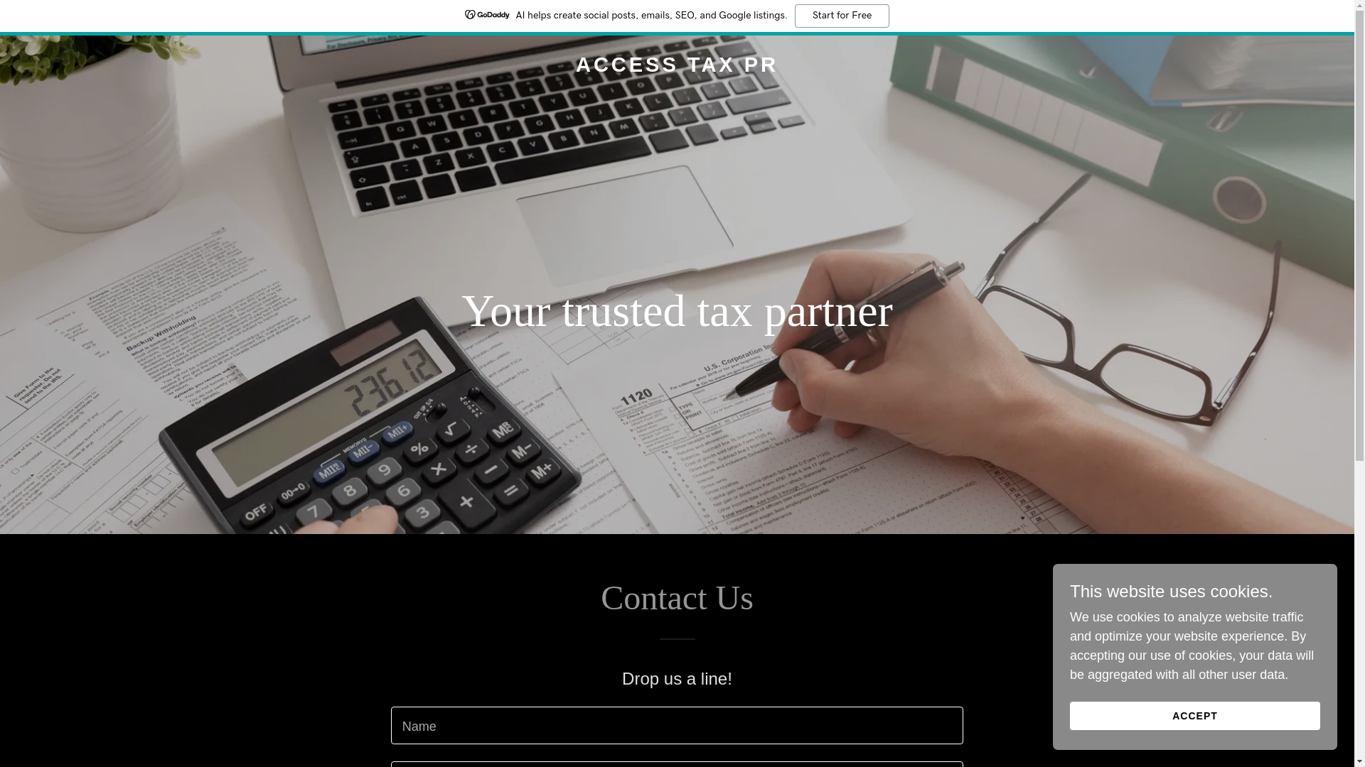 website screenshot of https://accesstaxpr.com/