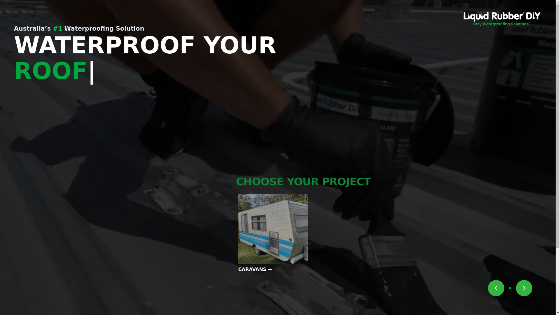 website screenshot of https://liquidrubberkits.com/