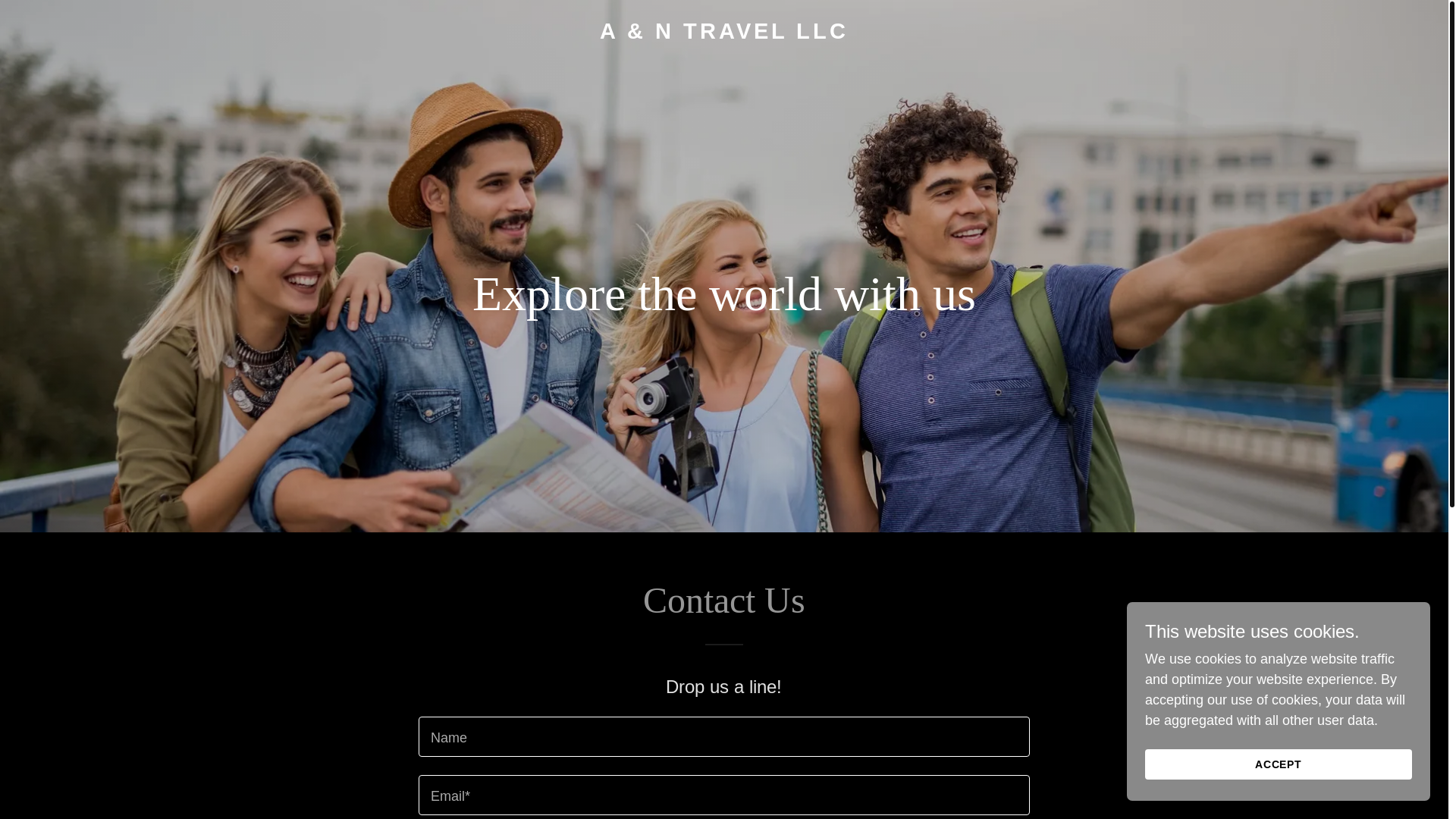website screenshot of https://visitantravel.llc/
