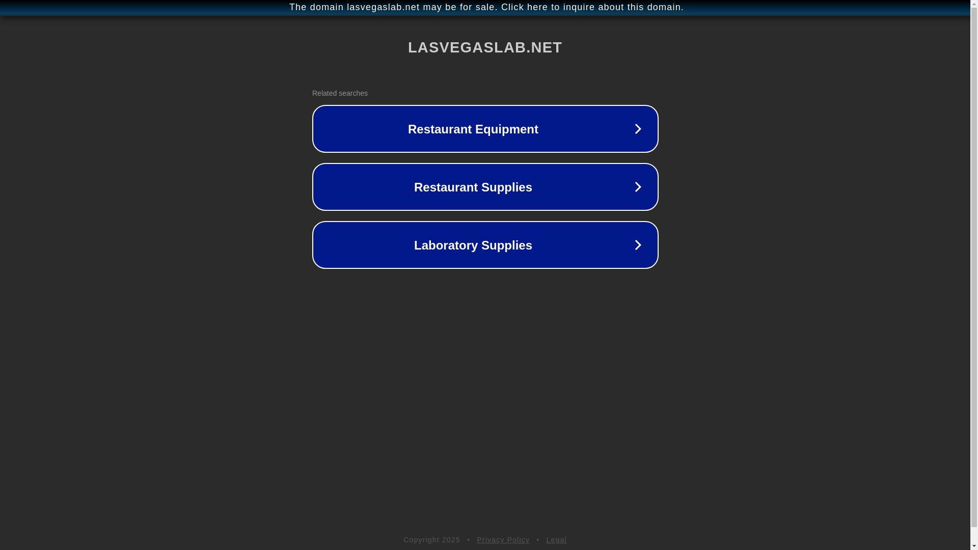 website screenshot of https://lasvegaslab.net/