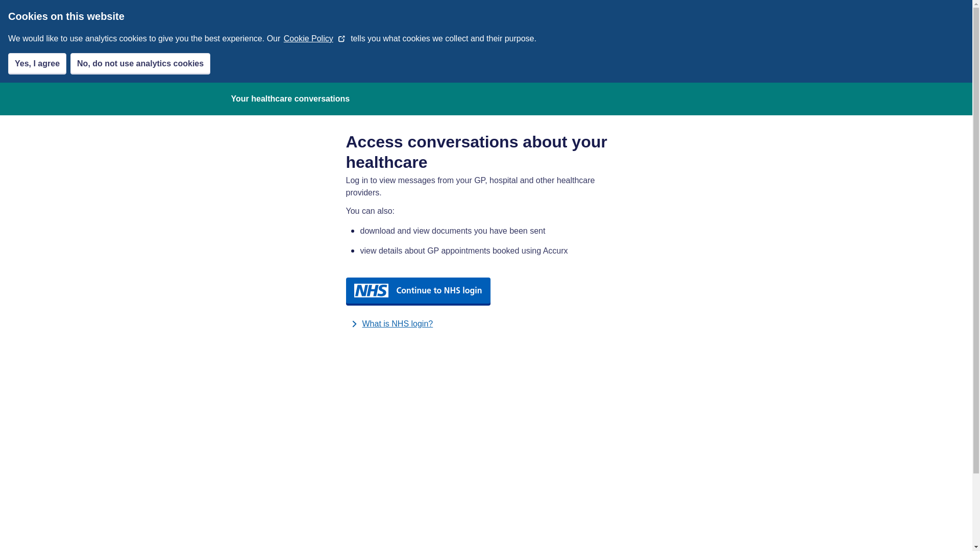 website screenshot of https://accurx.nhs.uk/