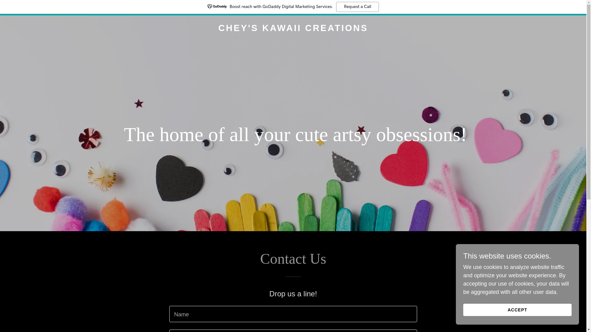 website screenshot of https://cheyskawaiicreations.com/