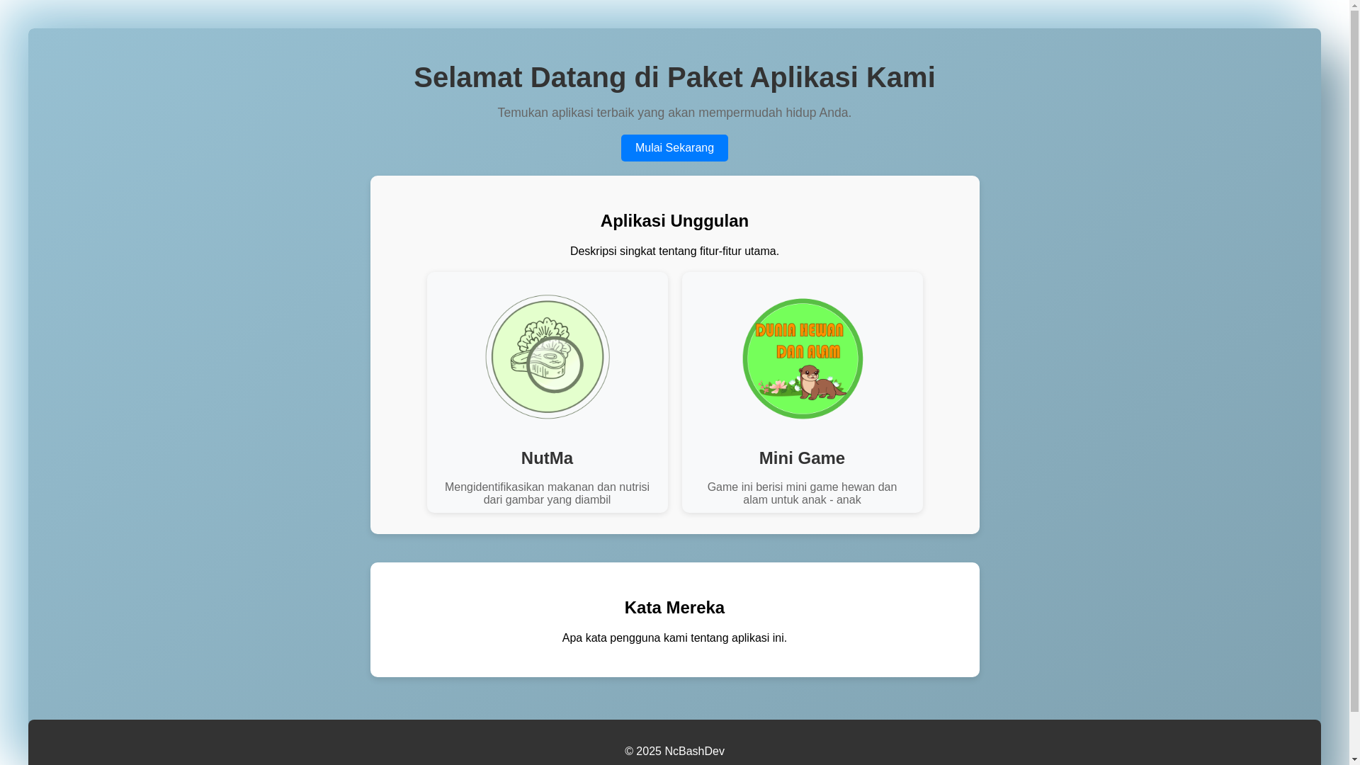 website screenshot of https://ncbashdev.web.id/