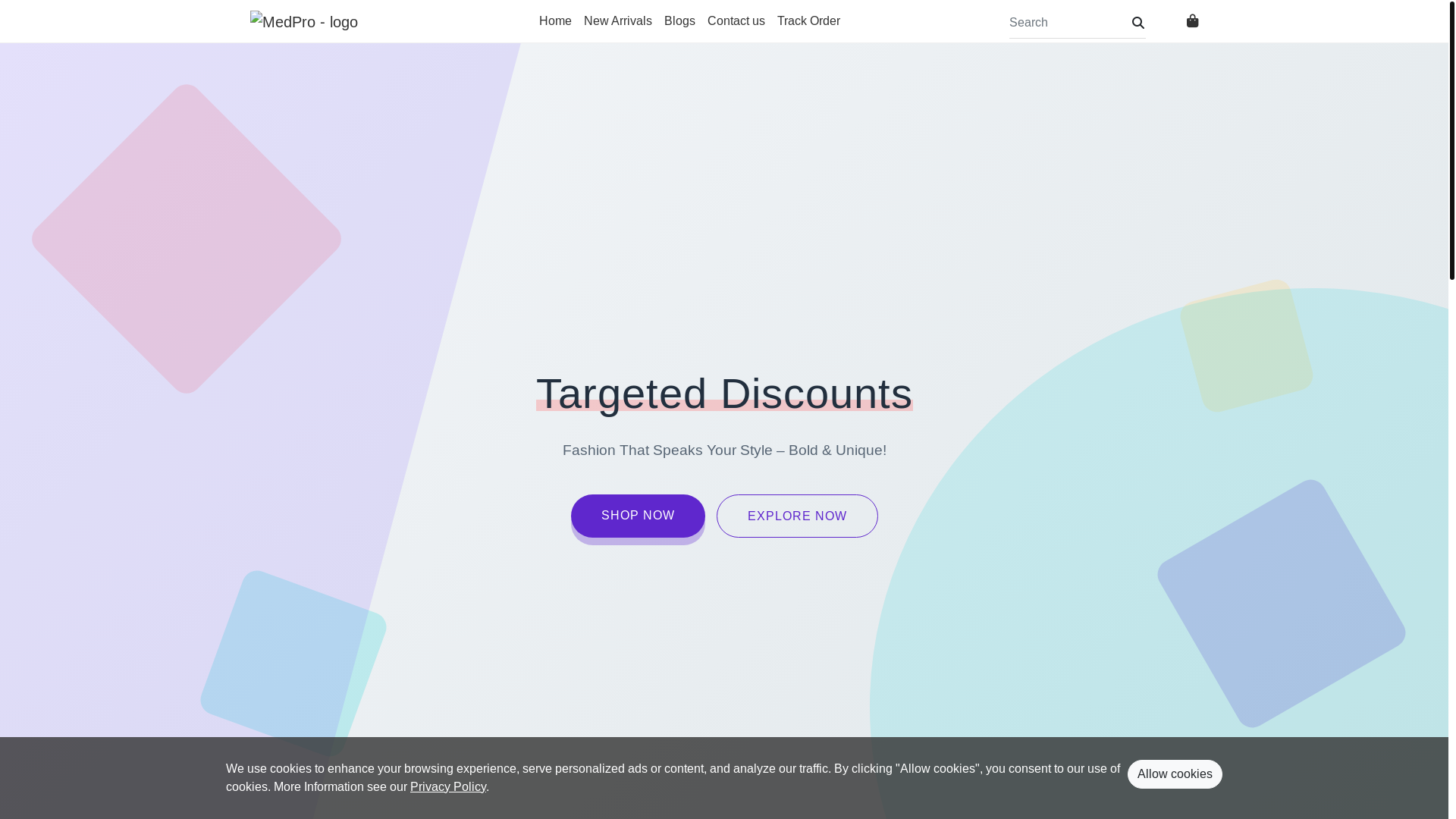 website screenshot of https://rxfastpill.shop/