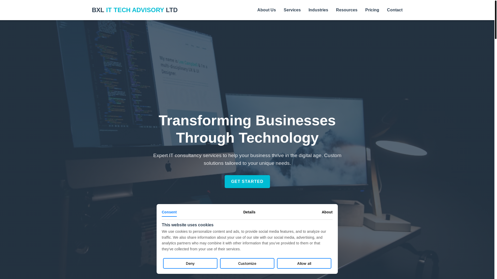 website screenshot of https://bxlittechadvisory.pages.dev/
