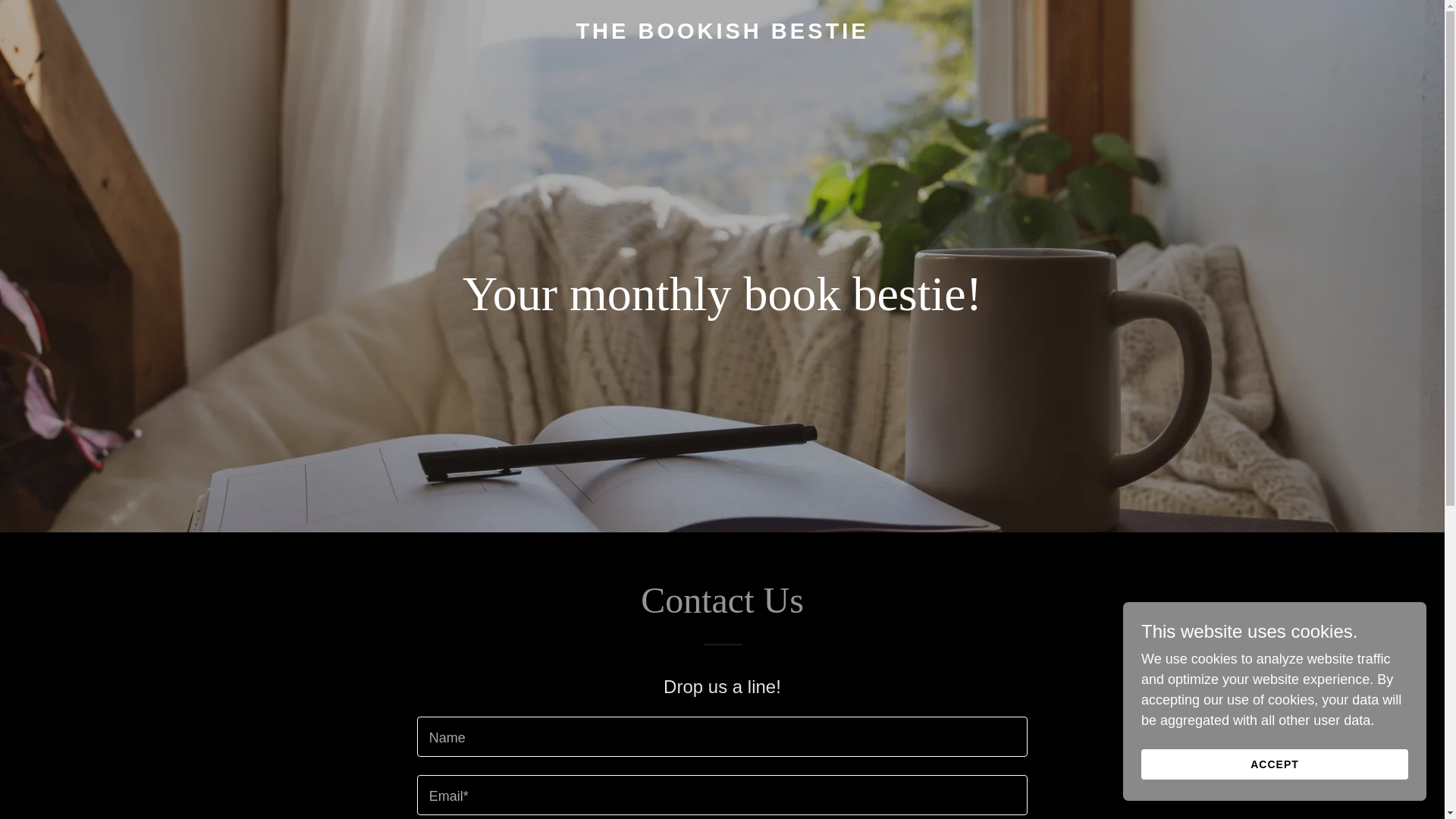 website screenshot of https://thebookishbestie.com/
