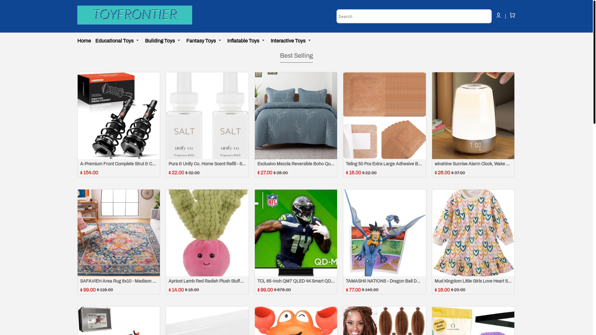 website screenshot of https://toyscollection.shop/