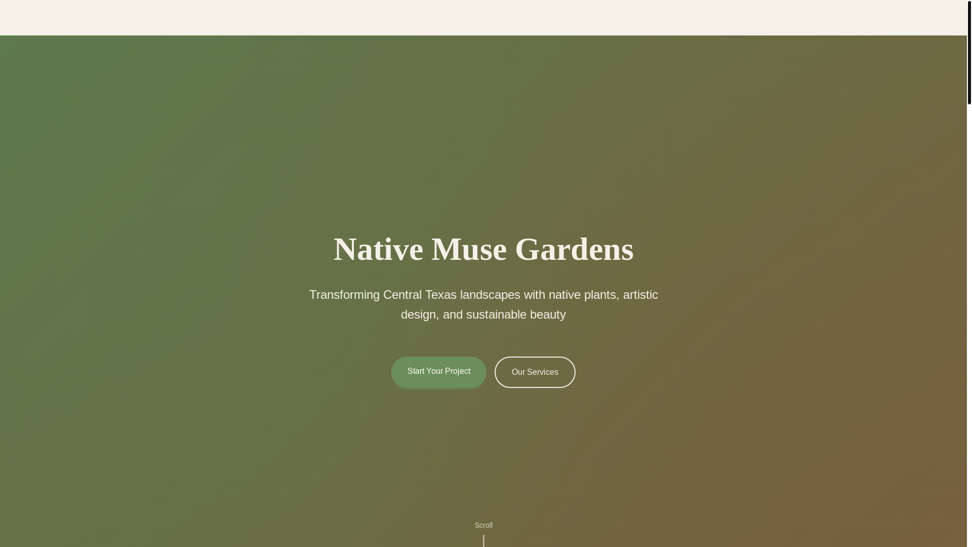 website screenshot of https://nativemusegardens.pages.dev/