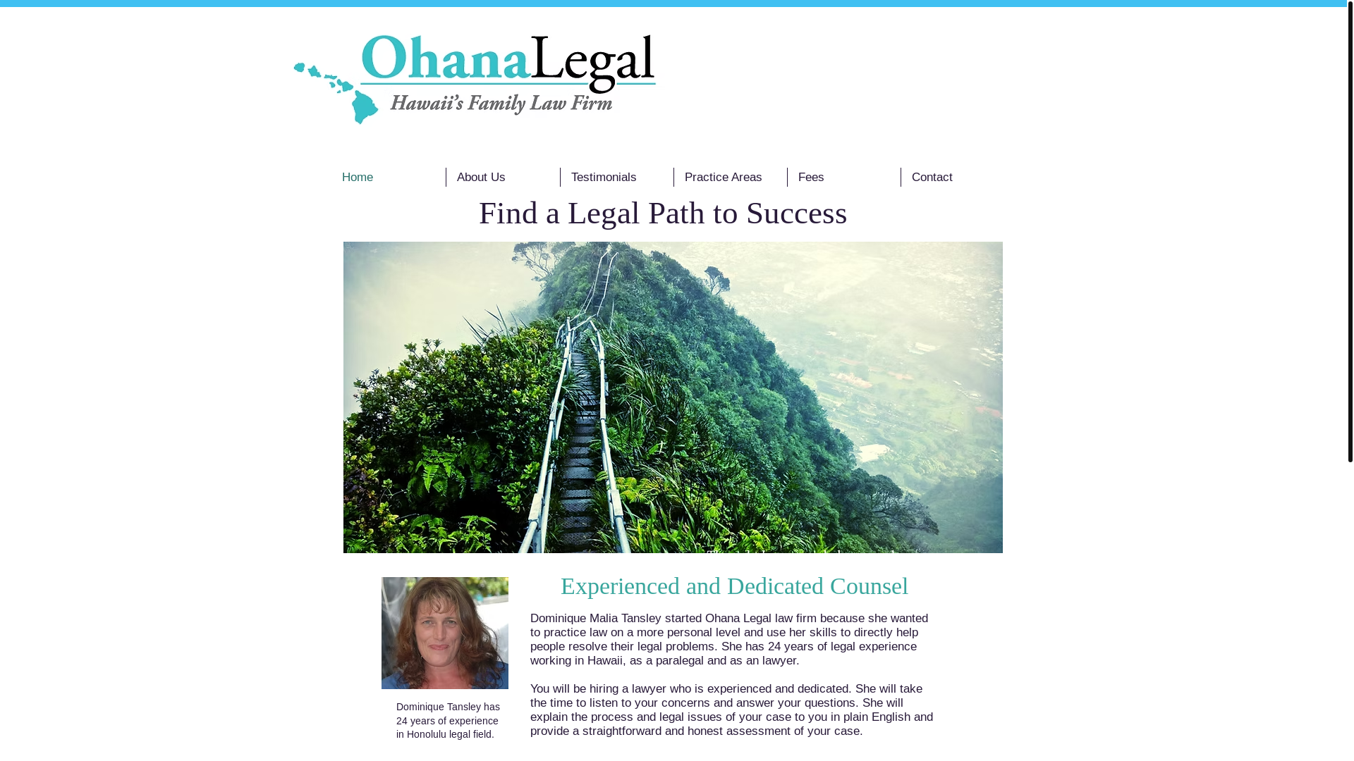 website screenshot of https://ohanalegal.biz/