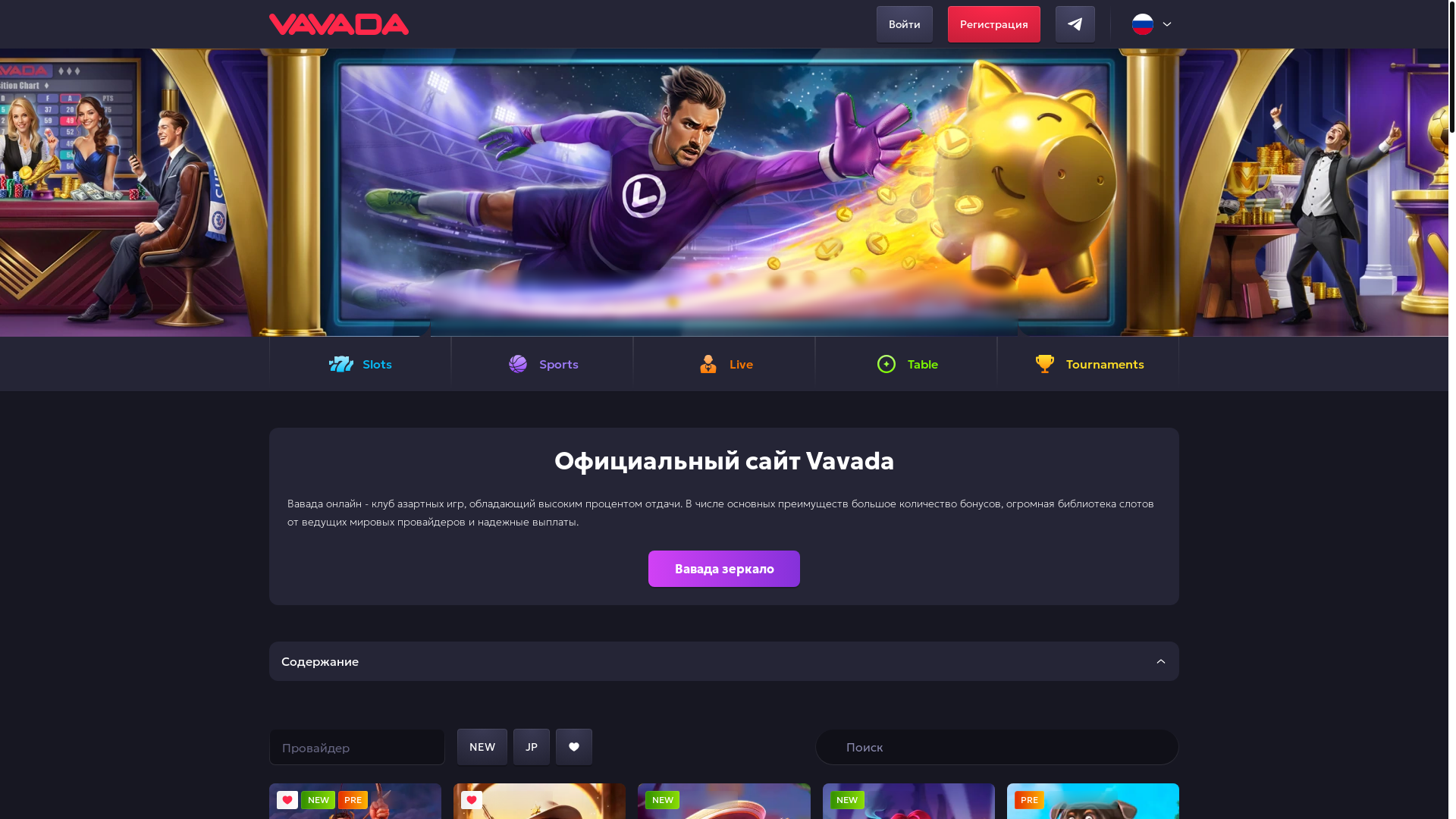 website screenshot of https://vakada.top/