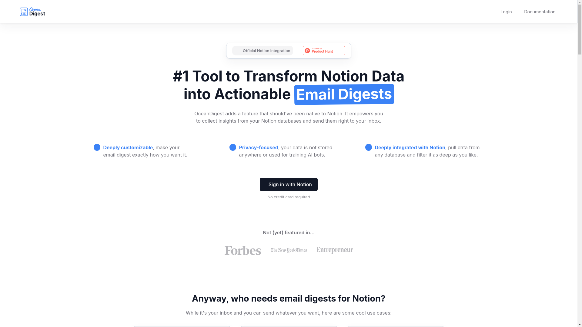 website screenshot of https://ocean-digest-fr.pages.dev/