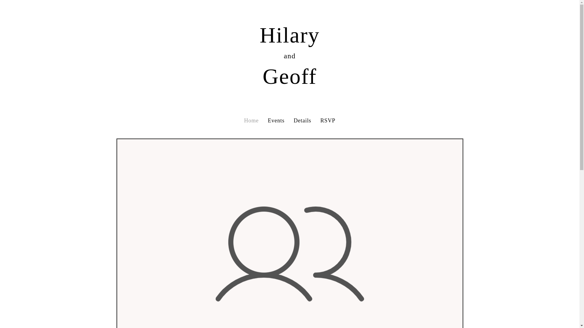 website screenshot of https://geoffandhilary.com/
