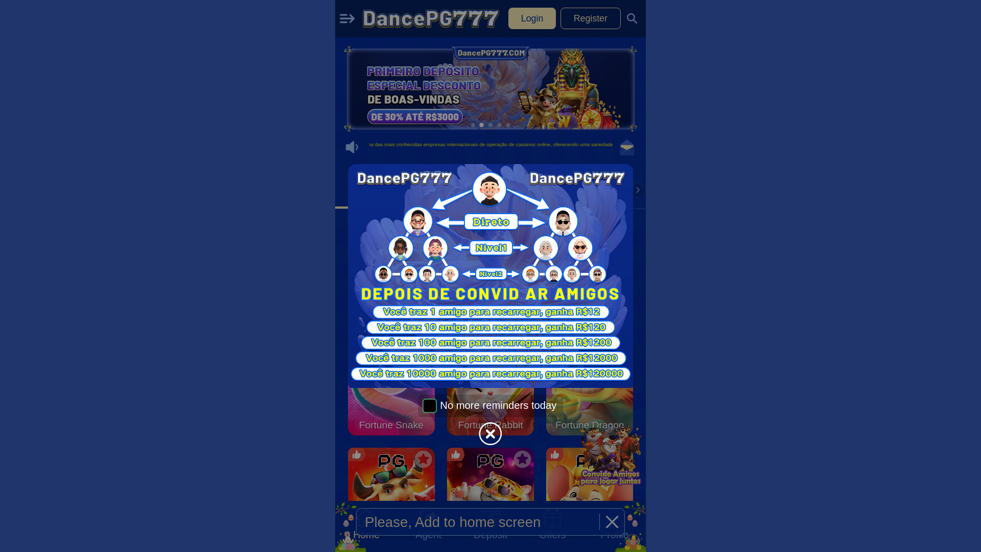 website screenshot of https://dancepg777.com/