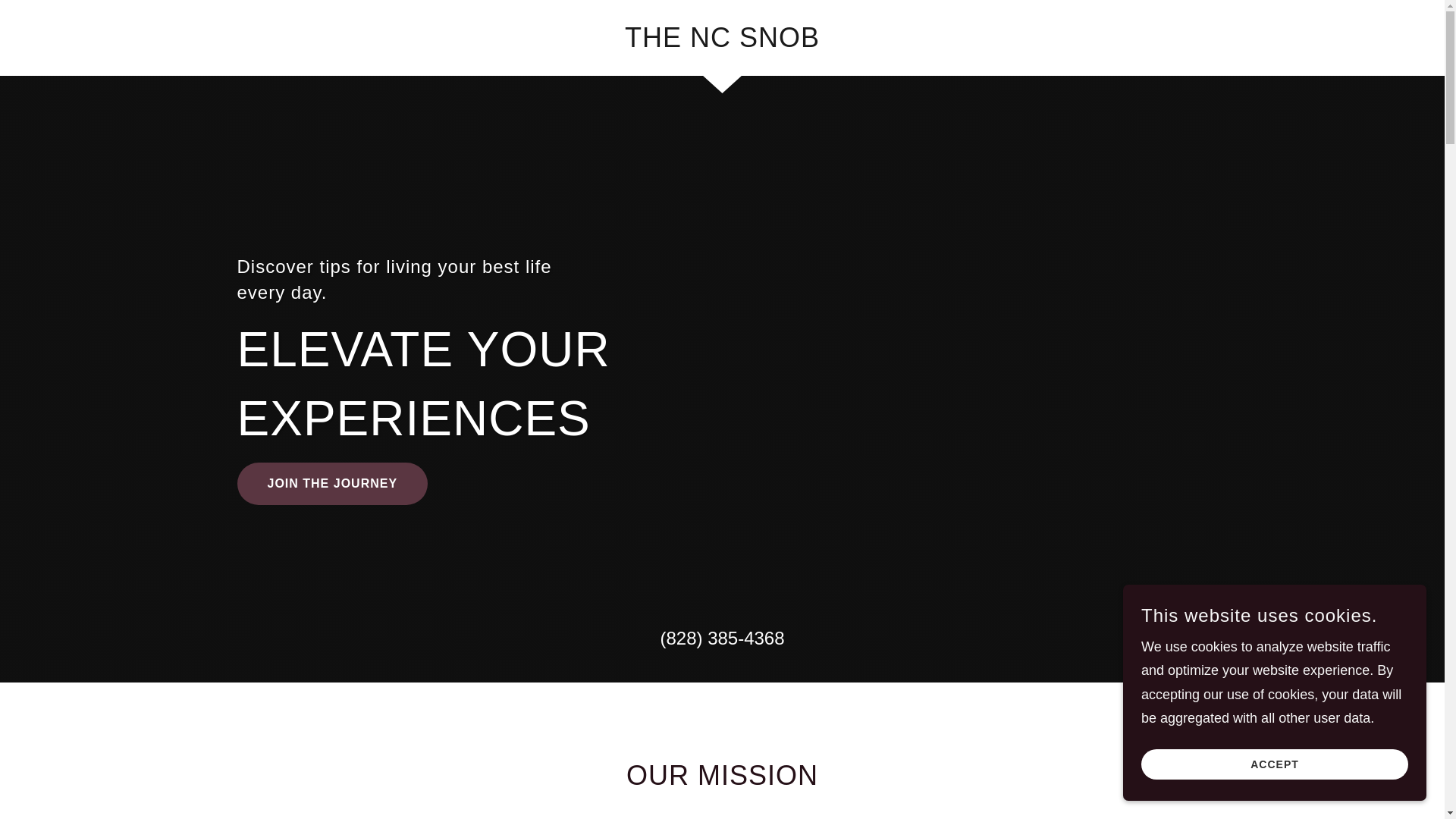 website screenshot of https://thencsnob.com/
