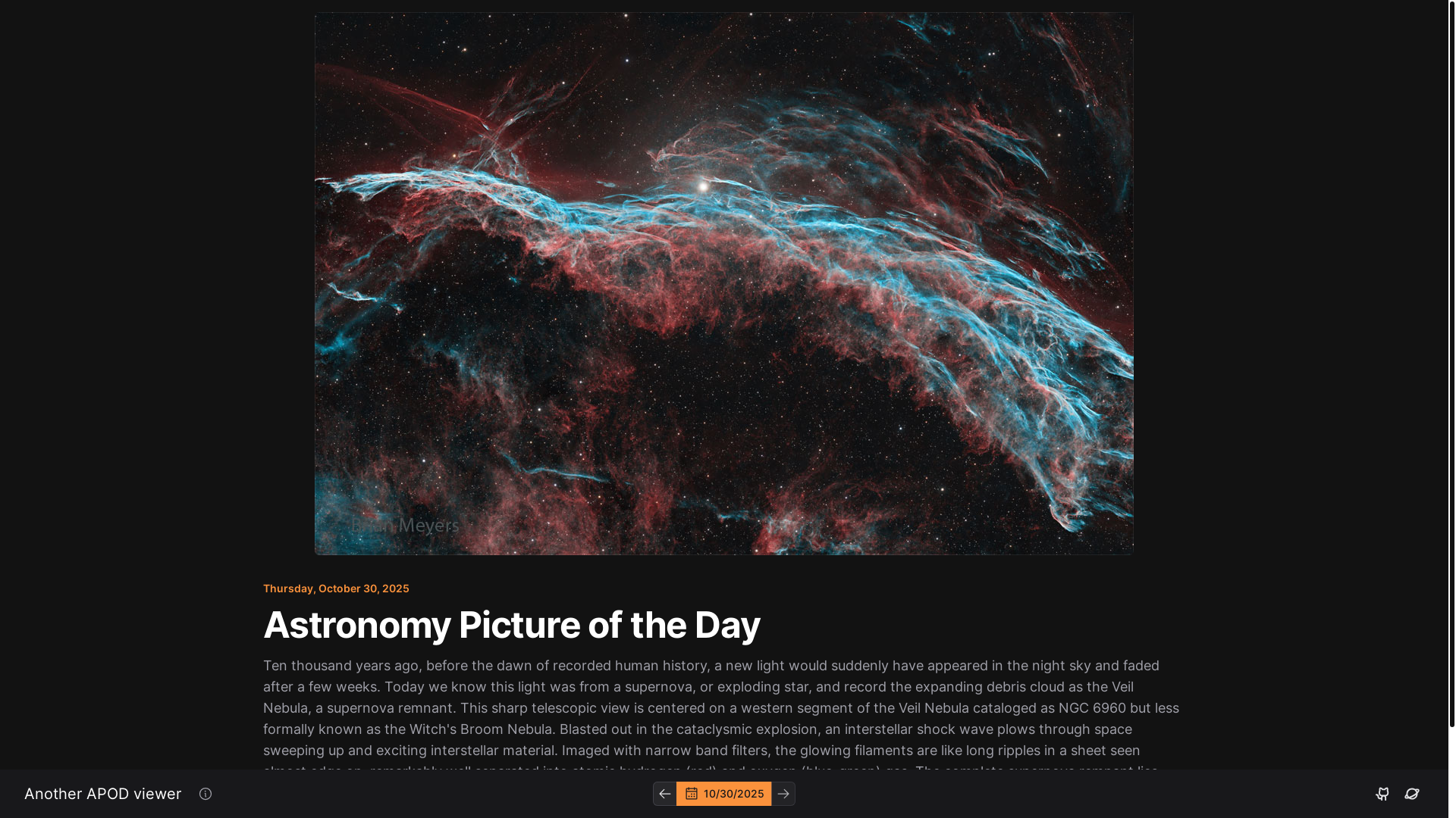 website screenshot of https://another-apod-viewer.pages.dev/