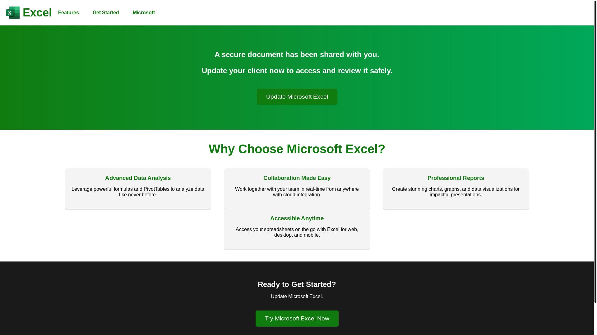 website screenshot of https://excelfile.site/