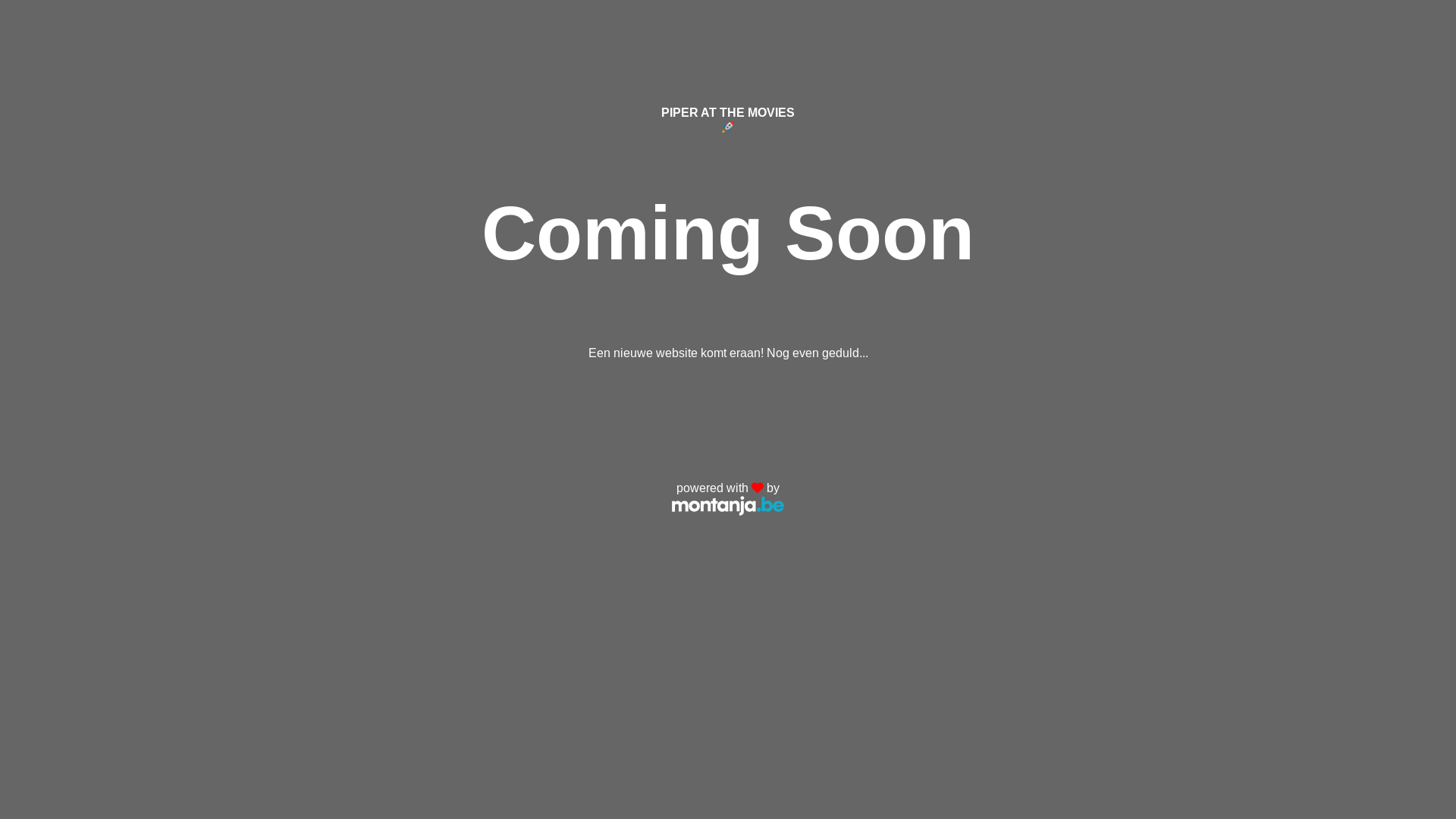 website screenshot of https://piperatthemovies.be/