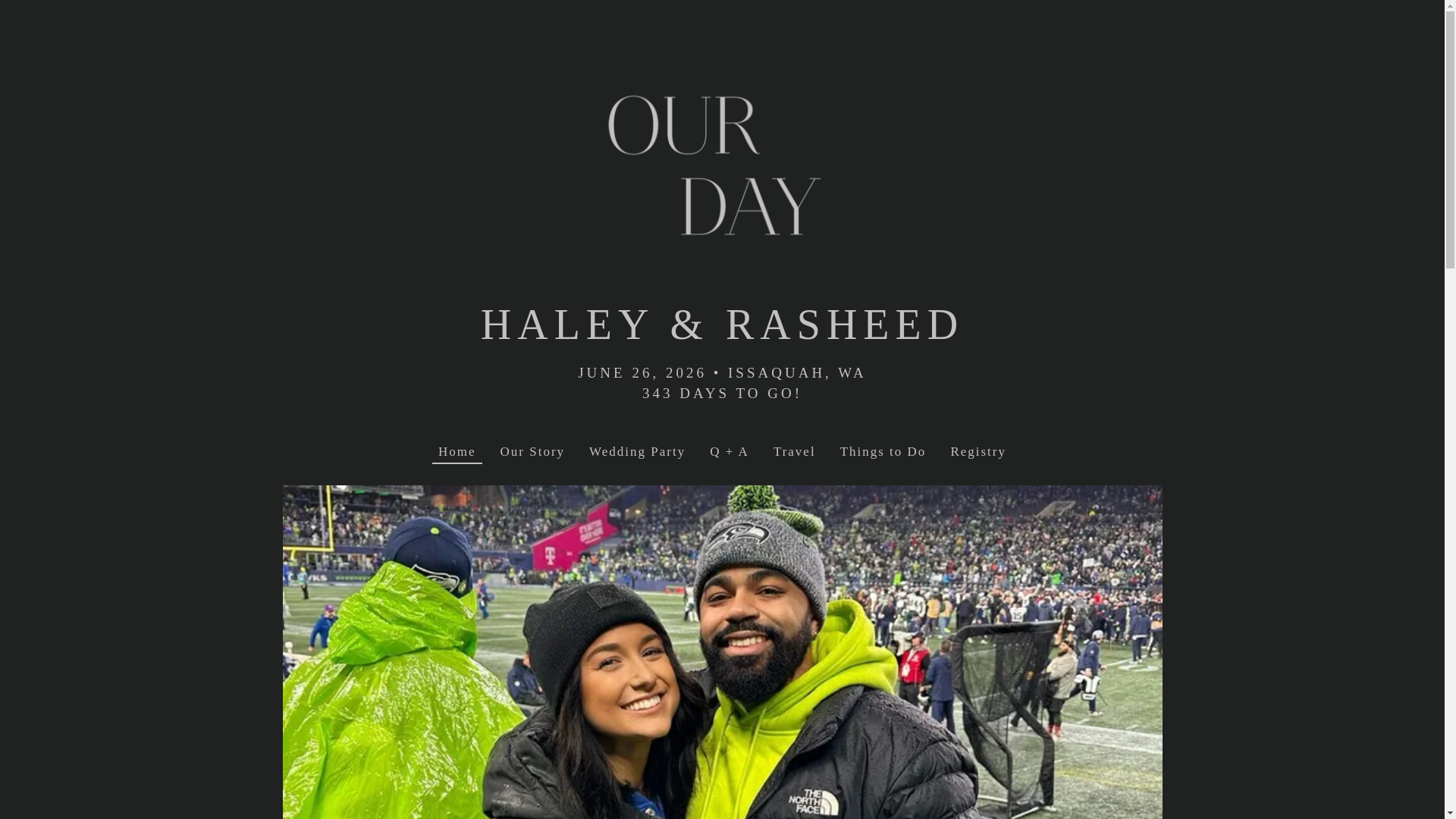 website screenshot of https://rasheedandhaley.com/