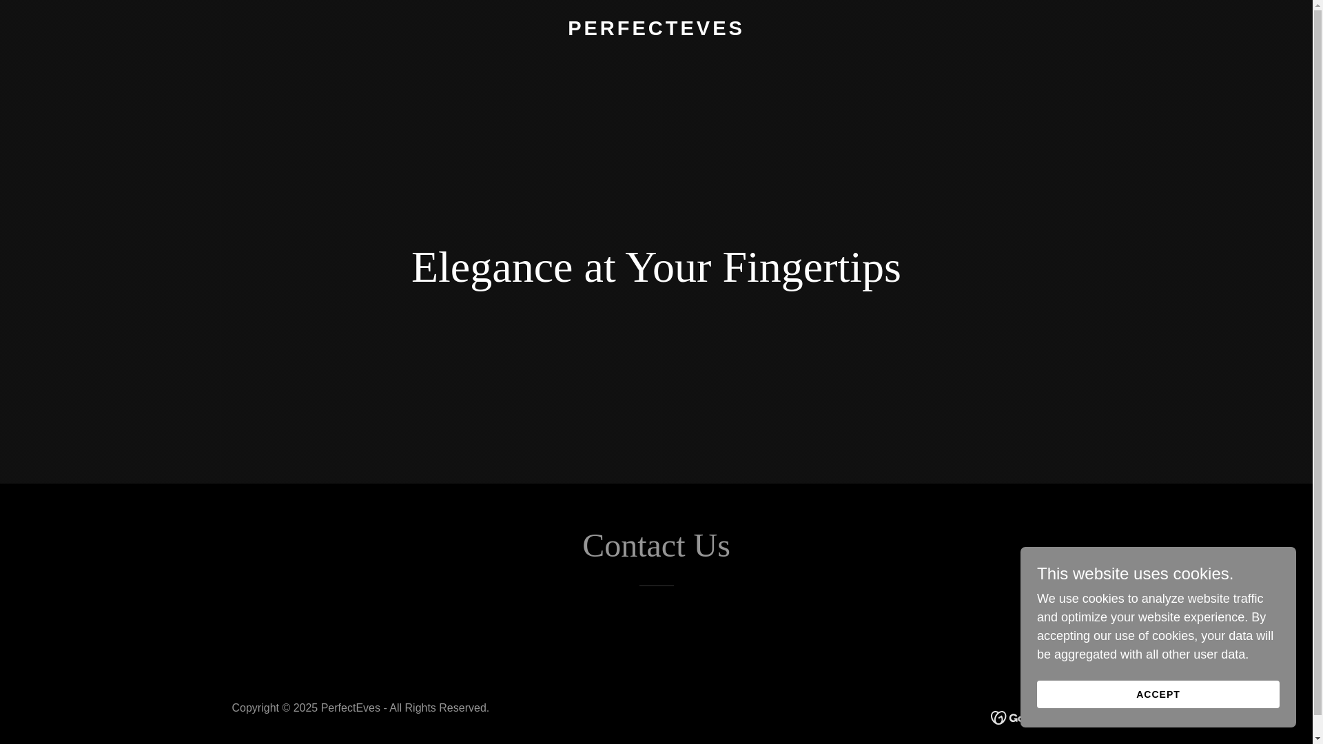 website screenshot of https://perfecteves.com/