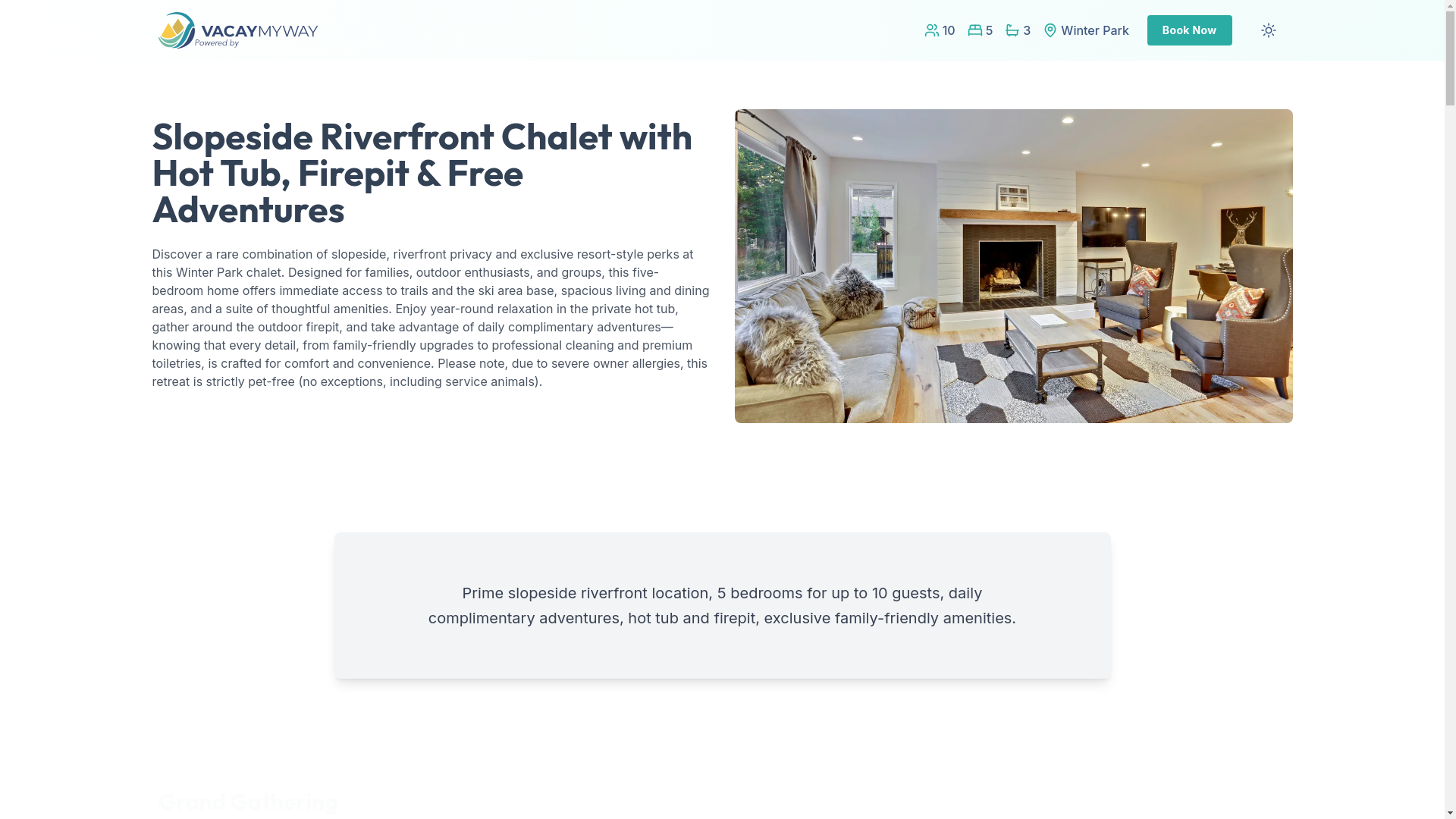 website screenshot of https://rivercrest.house/