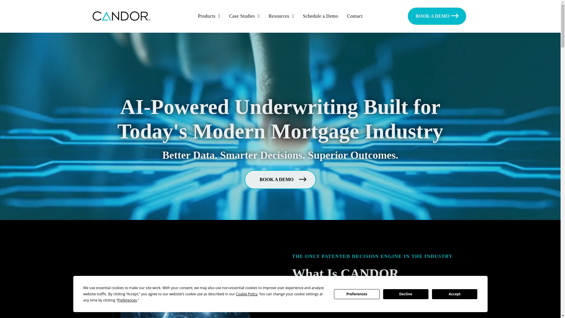 website screenshot of https://usecandortechnology.com/