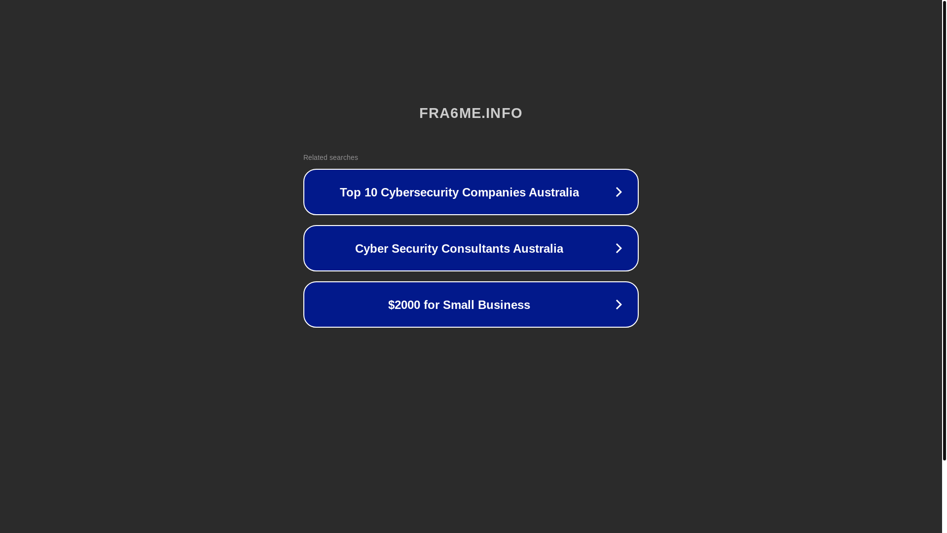 website screenshot of https://fra6me.info/