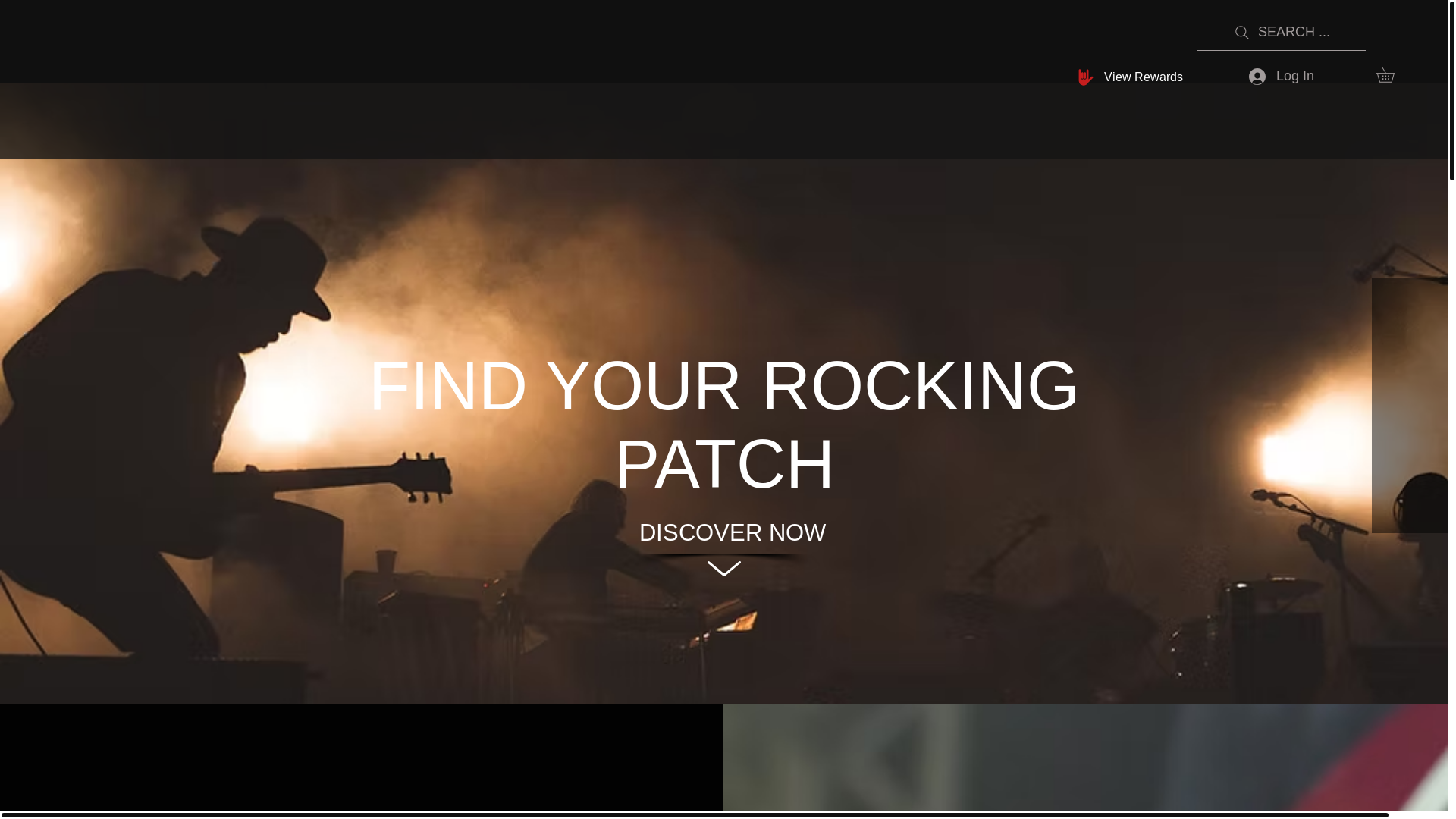 website screenshot of https://rockonpatches.com/