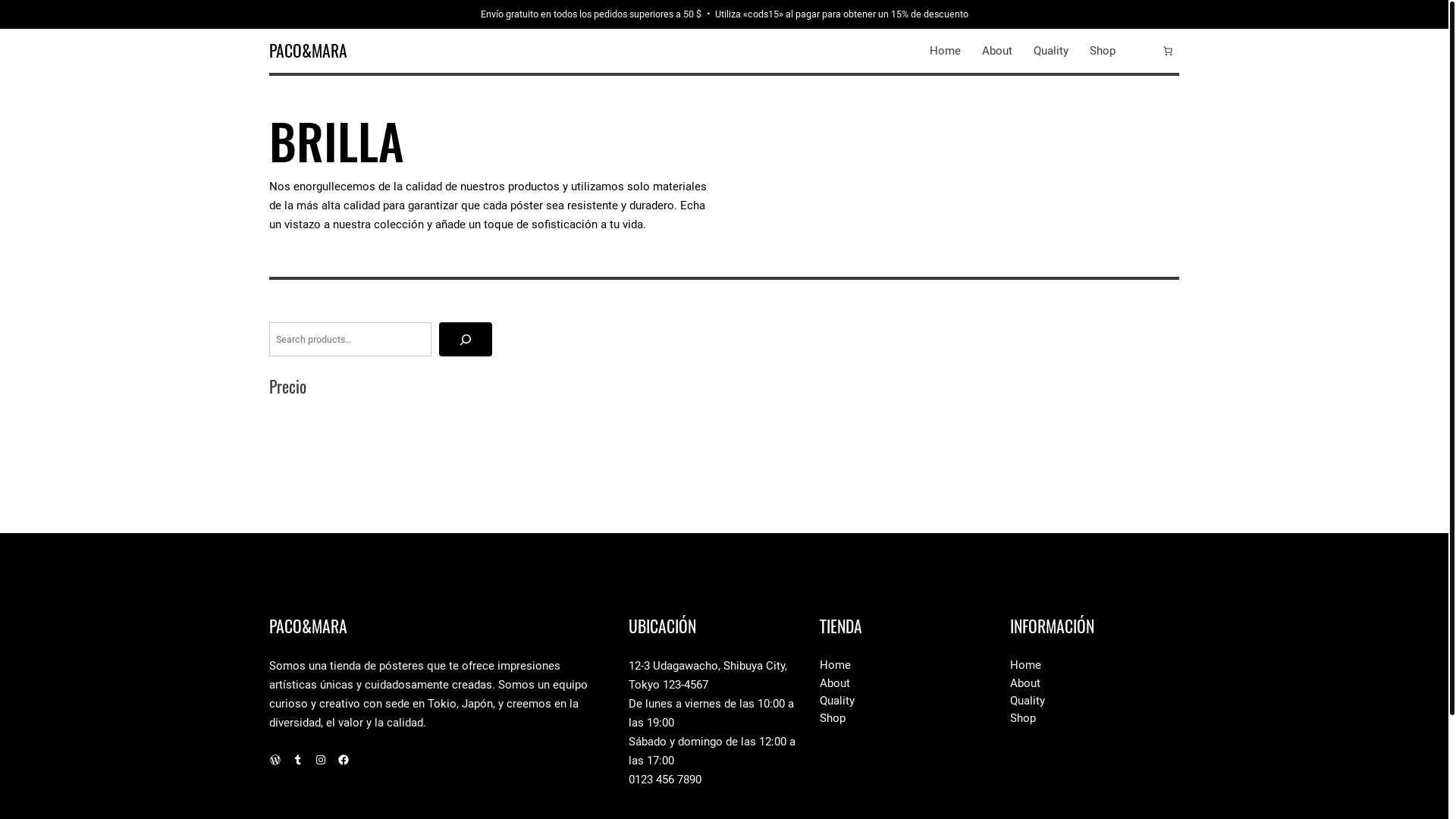 website screenshot of https://pacoandmara.com/