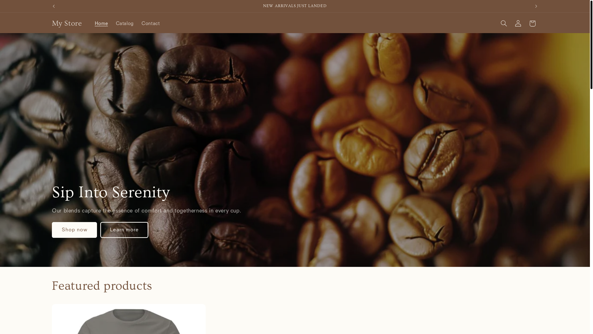website screenshot of https://pirouettepresscoffee.com/
