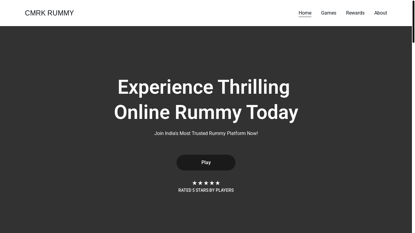 website screenshot of https://cmrkrummy.online/
