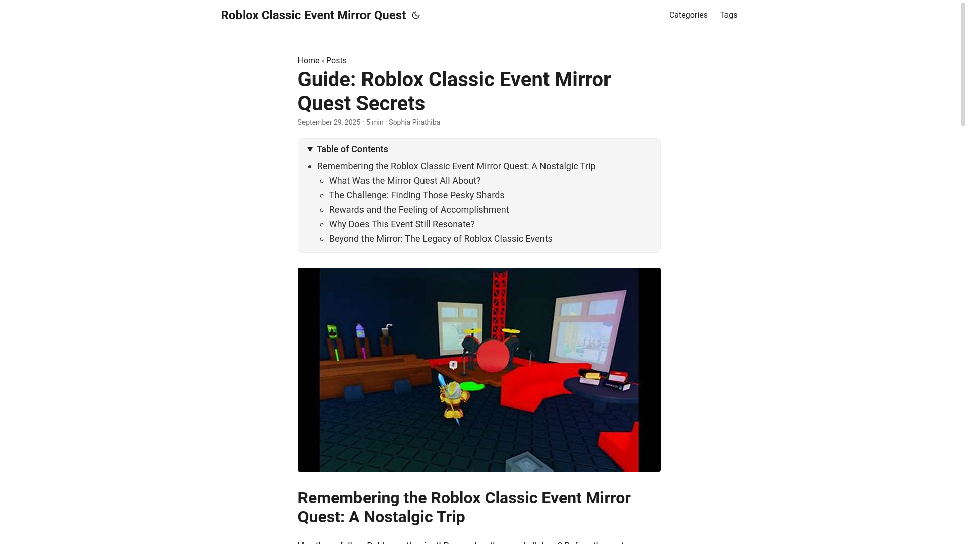 website screenshot of https://roblox-classic-event-mirror-quest.pages.dev/