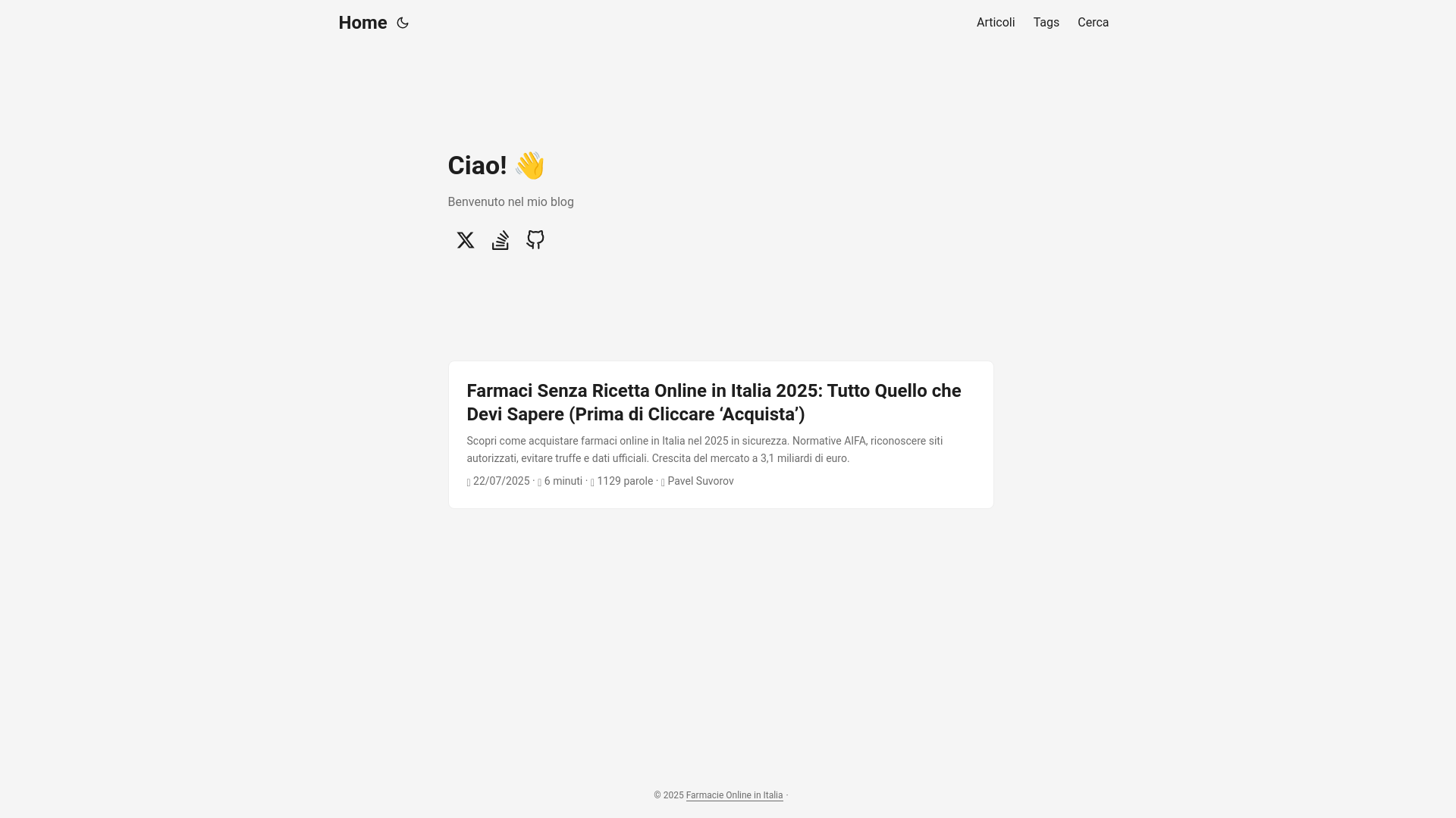 website screenshot of https://farmaci-online-senza-ricetta.pages.dev/