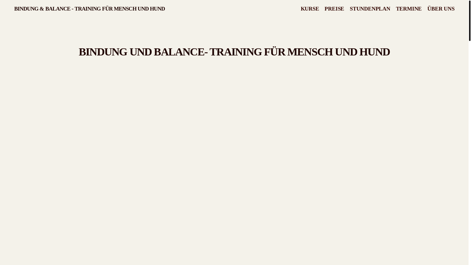 website screenshot of https://bbhundeschule.de/