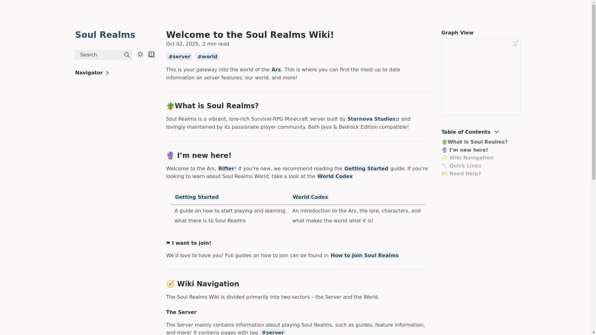 website screenshot of https://soul-realms-quartz.pages.dev/