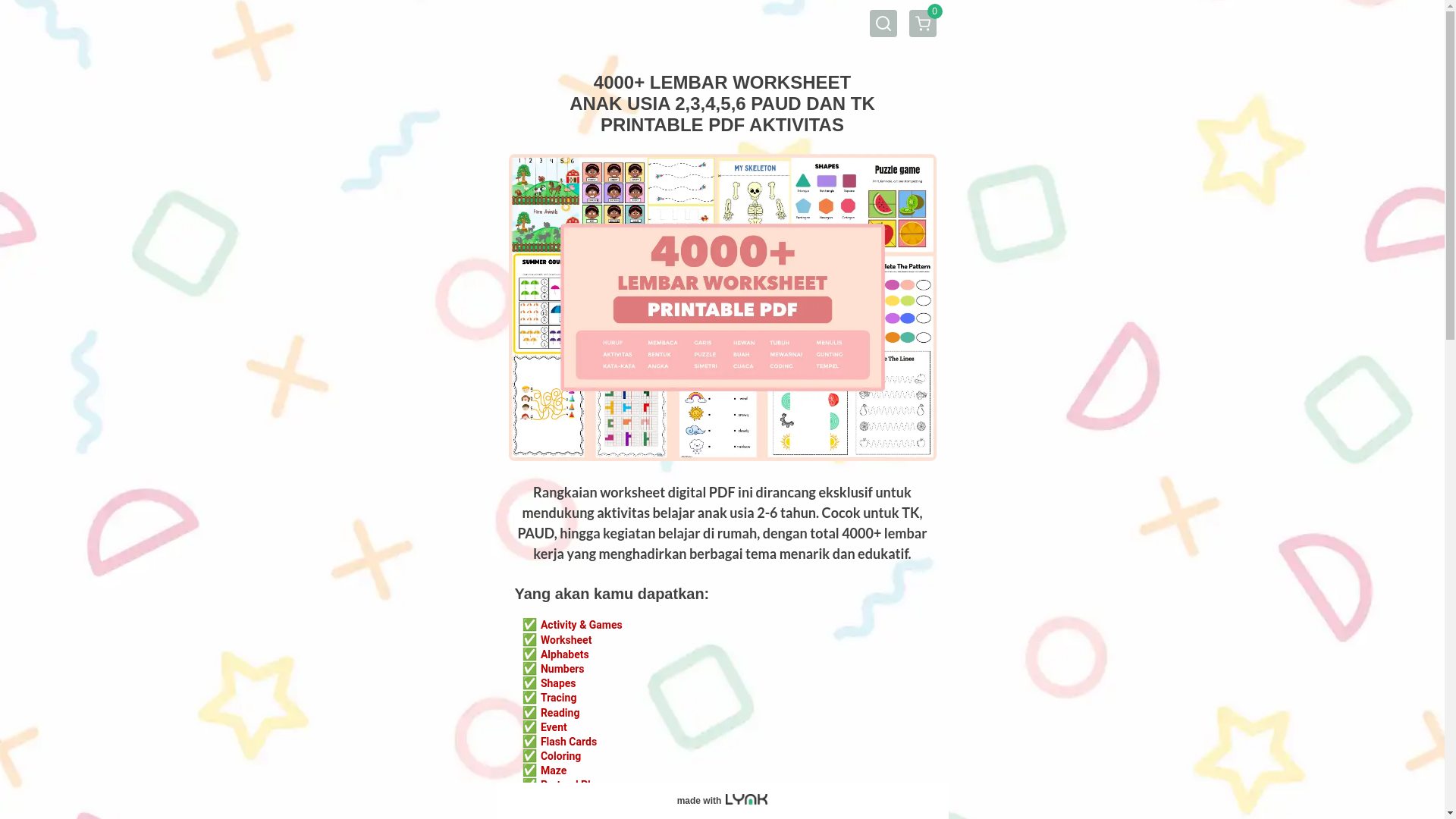 website screenshot of https://lembarworksheetanak.xyz/