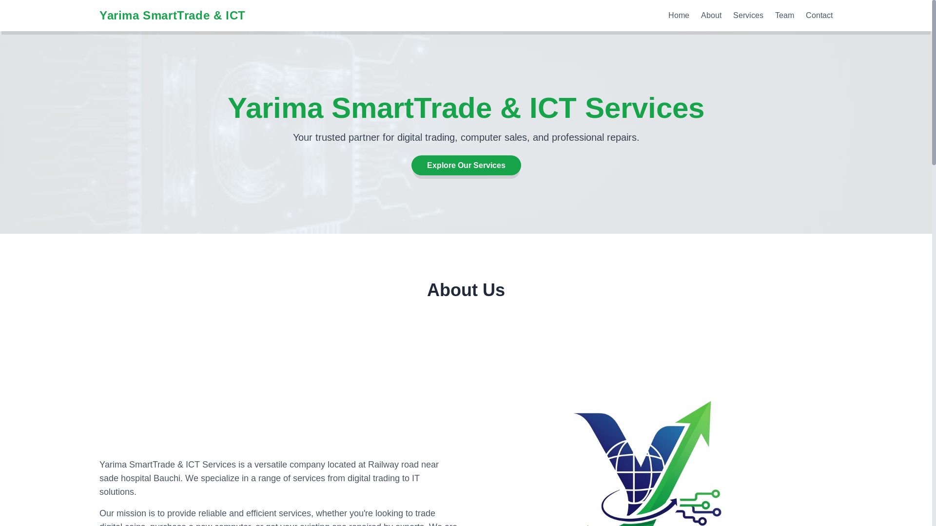 website screenshot of https://yarimasmarttradeservices.com.ng/