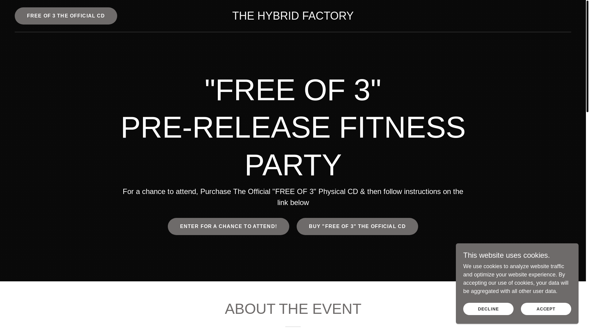 website screenshot of https://thehybridfactory.com/