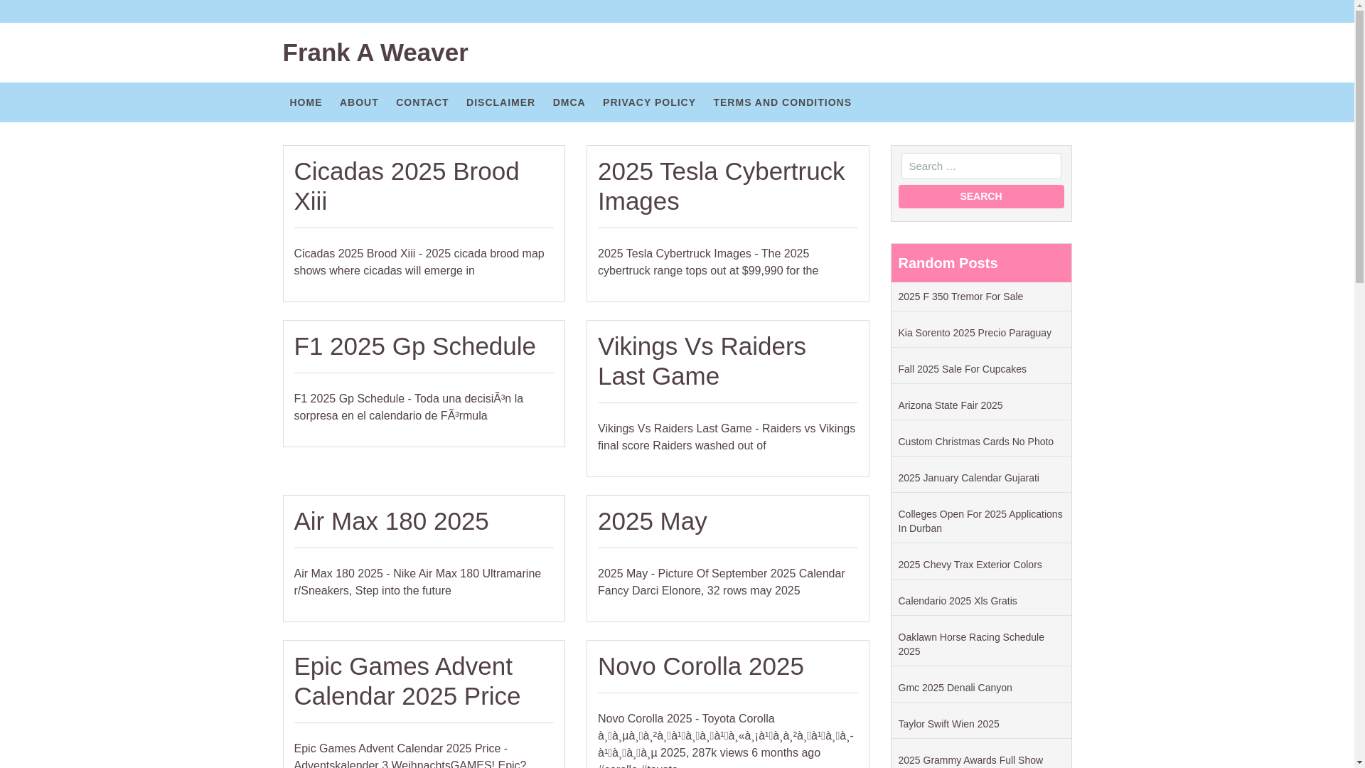 website screenshot of https://frankaweaverk.pages.dev/