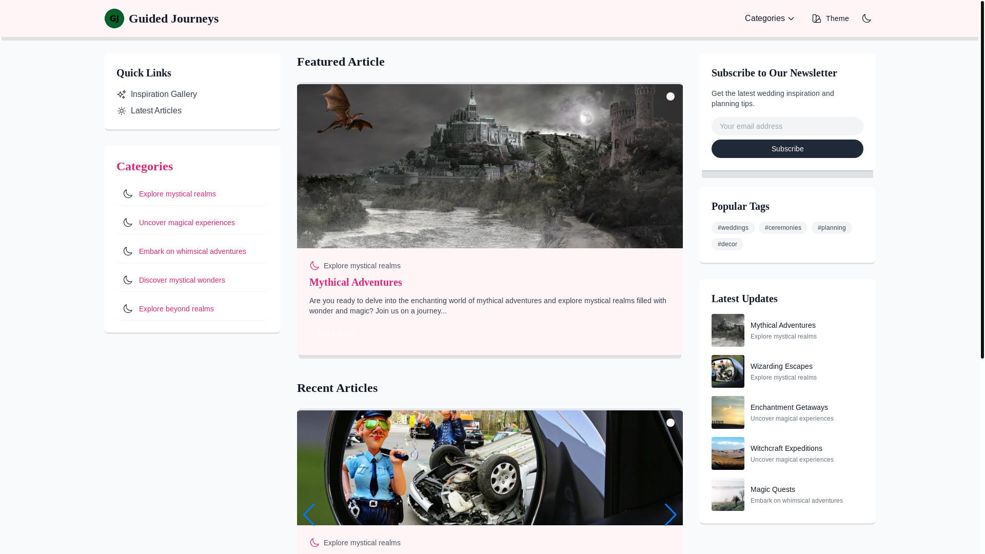 website screenshot of https://guidedtravelknowledge.live/