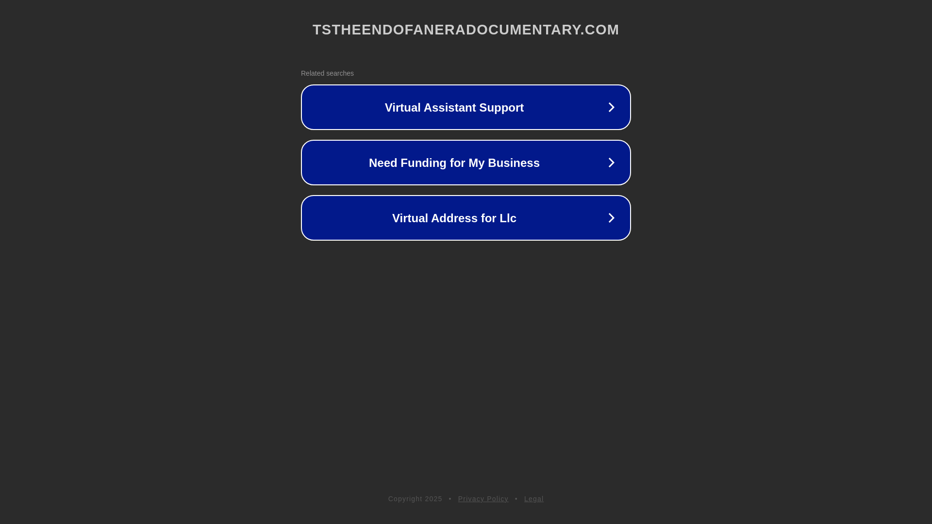 website screenshot of https://tstheendofaneradocumentary.net/