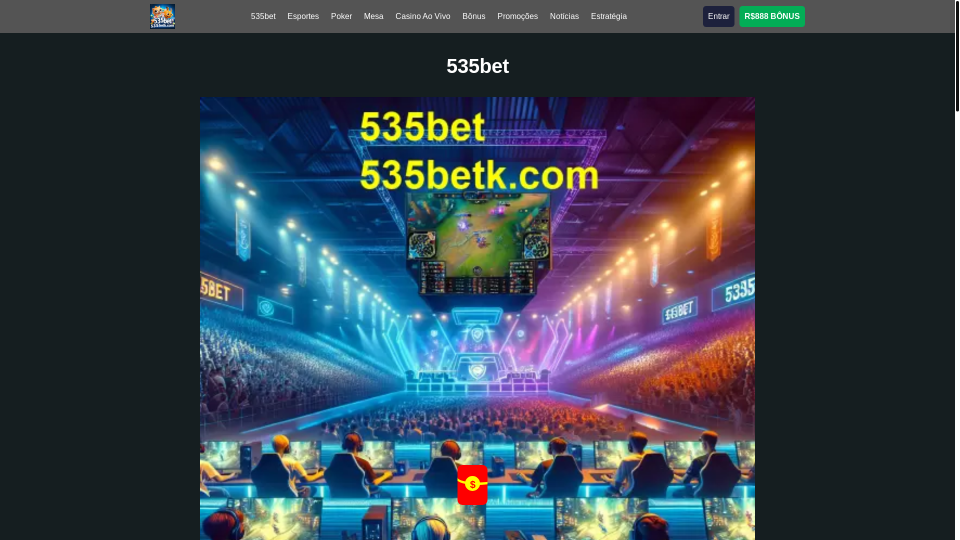 website screenshot of https://535betk.com/