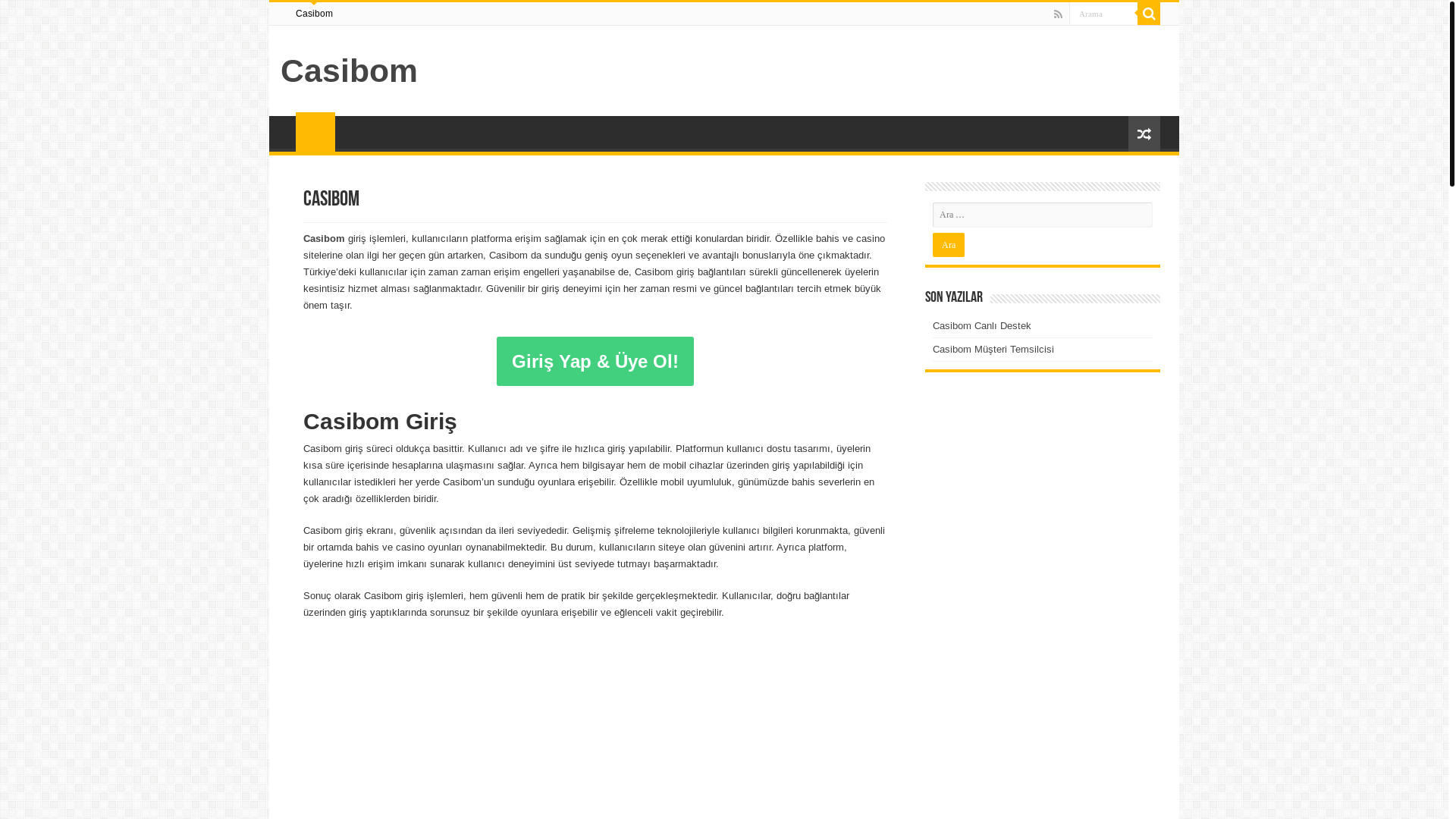 website screenshot of https://casibombonusavantaj.com/