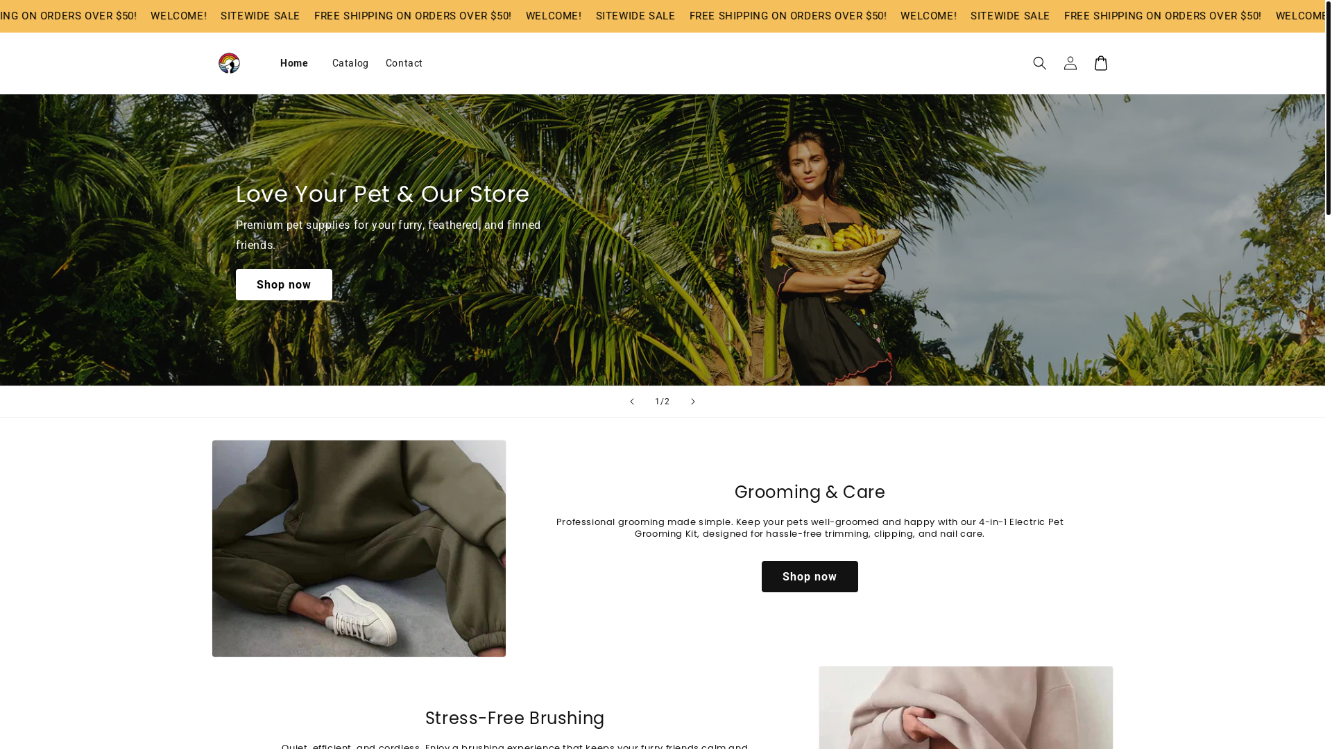 website screenshot of https://lunakia.store/
