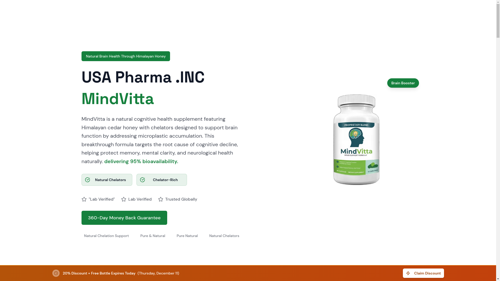 website screenshot of https://mindvittasupplement.shop/