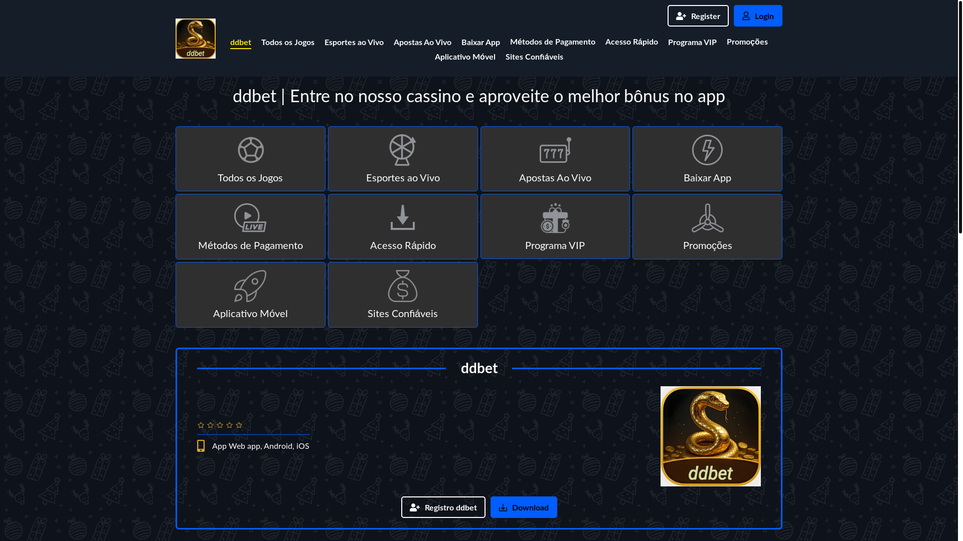 website screenshot of https://ddbete.com/