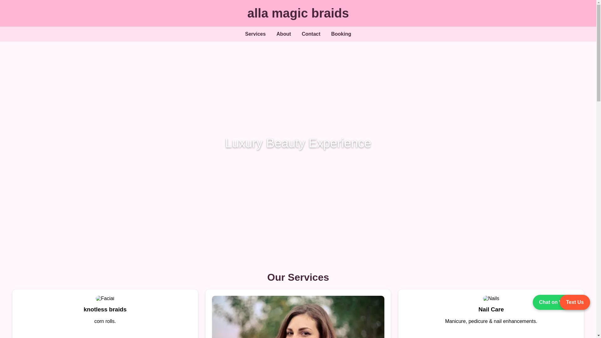 website screenshot of https://airlasmagicbraids.com/