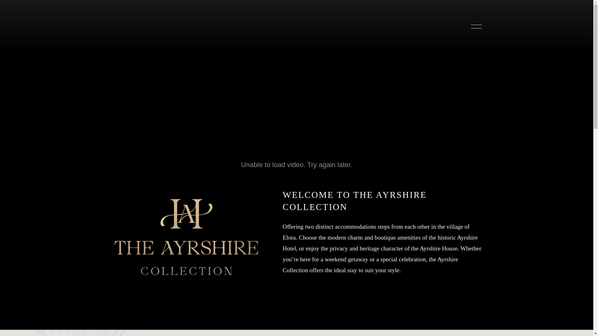 website screenshot of https://theayrshirehouse.ca/