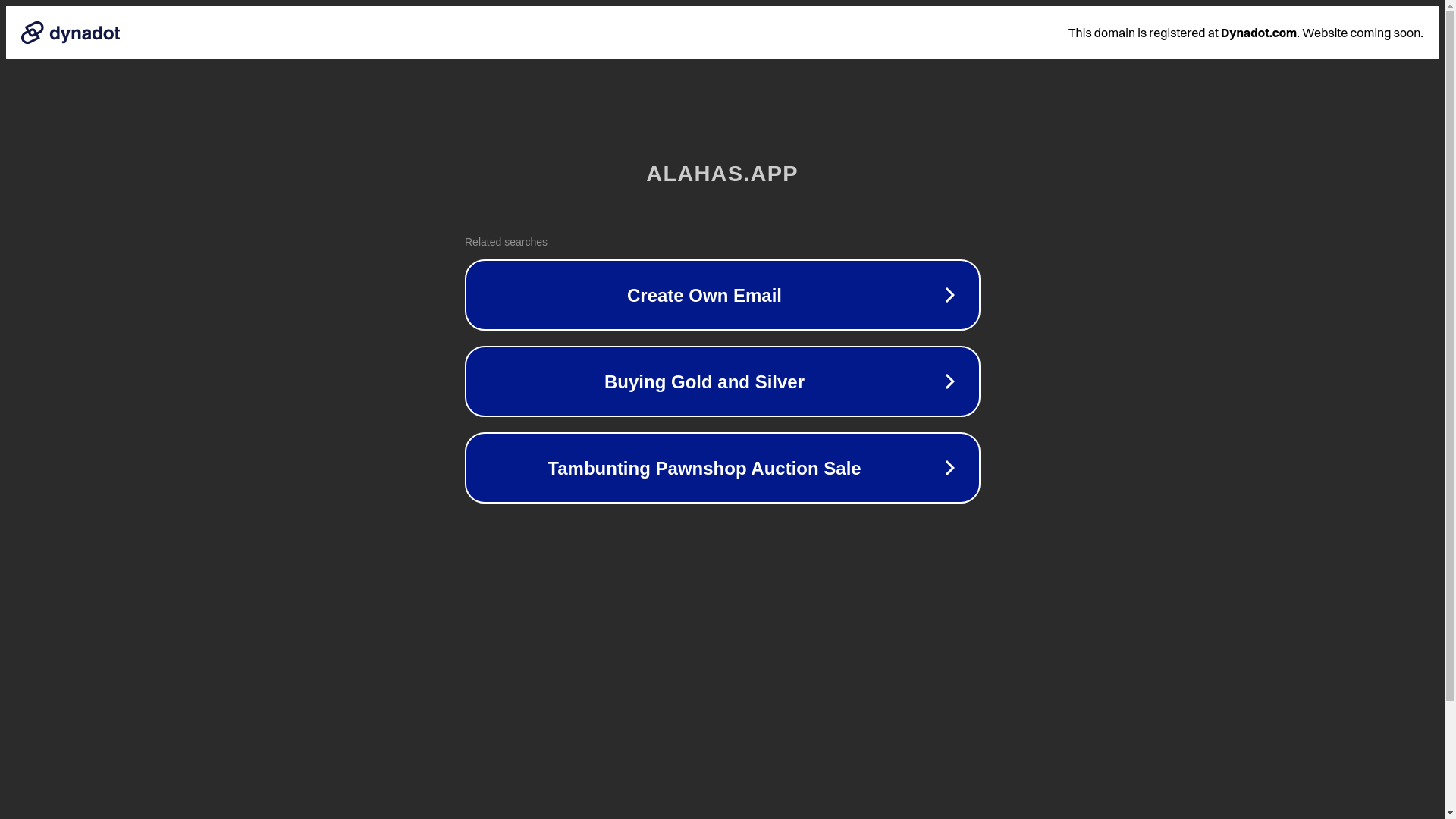 website screenshot of https://alahas.app/