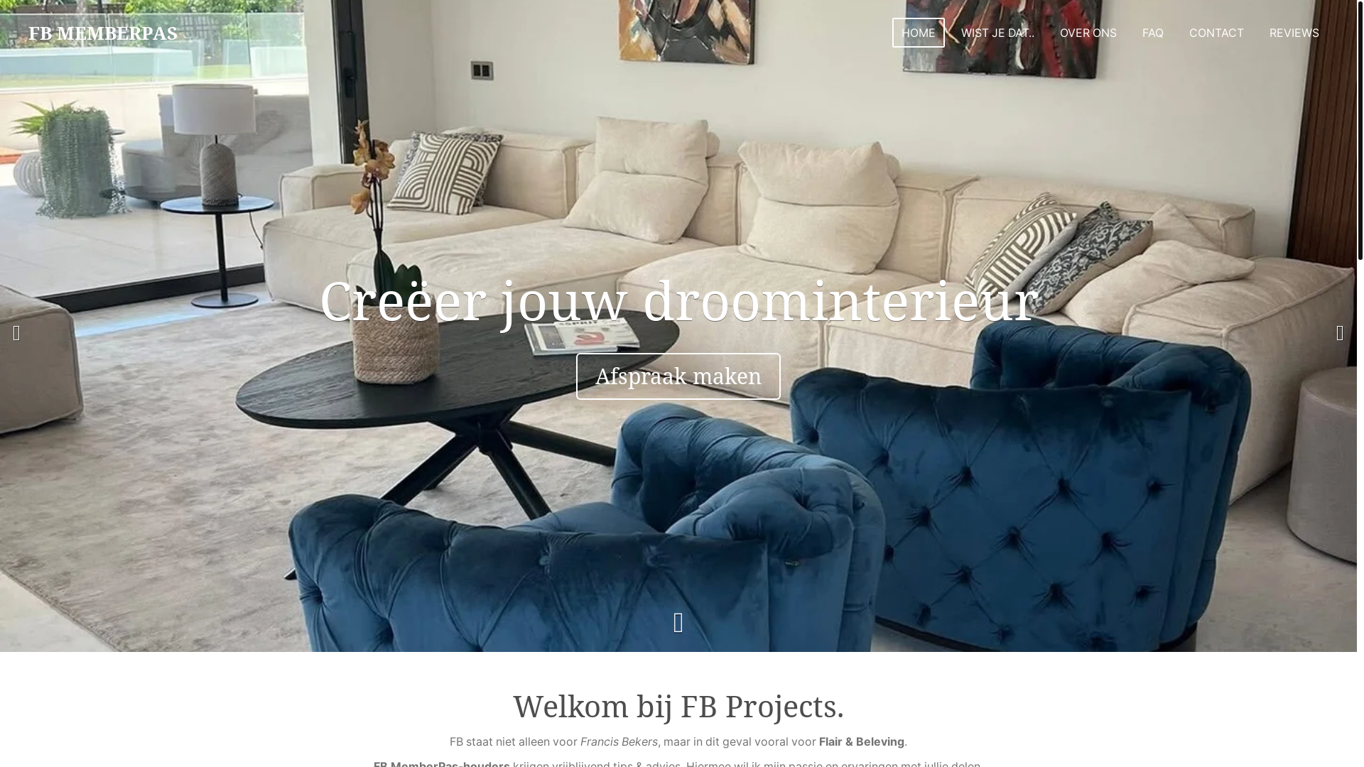website screenshot of https://fb-projects.be/