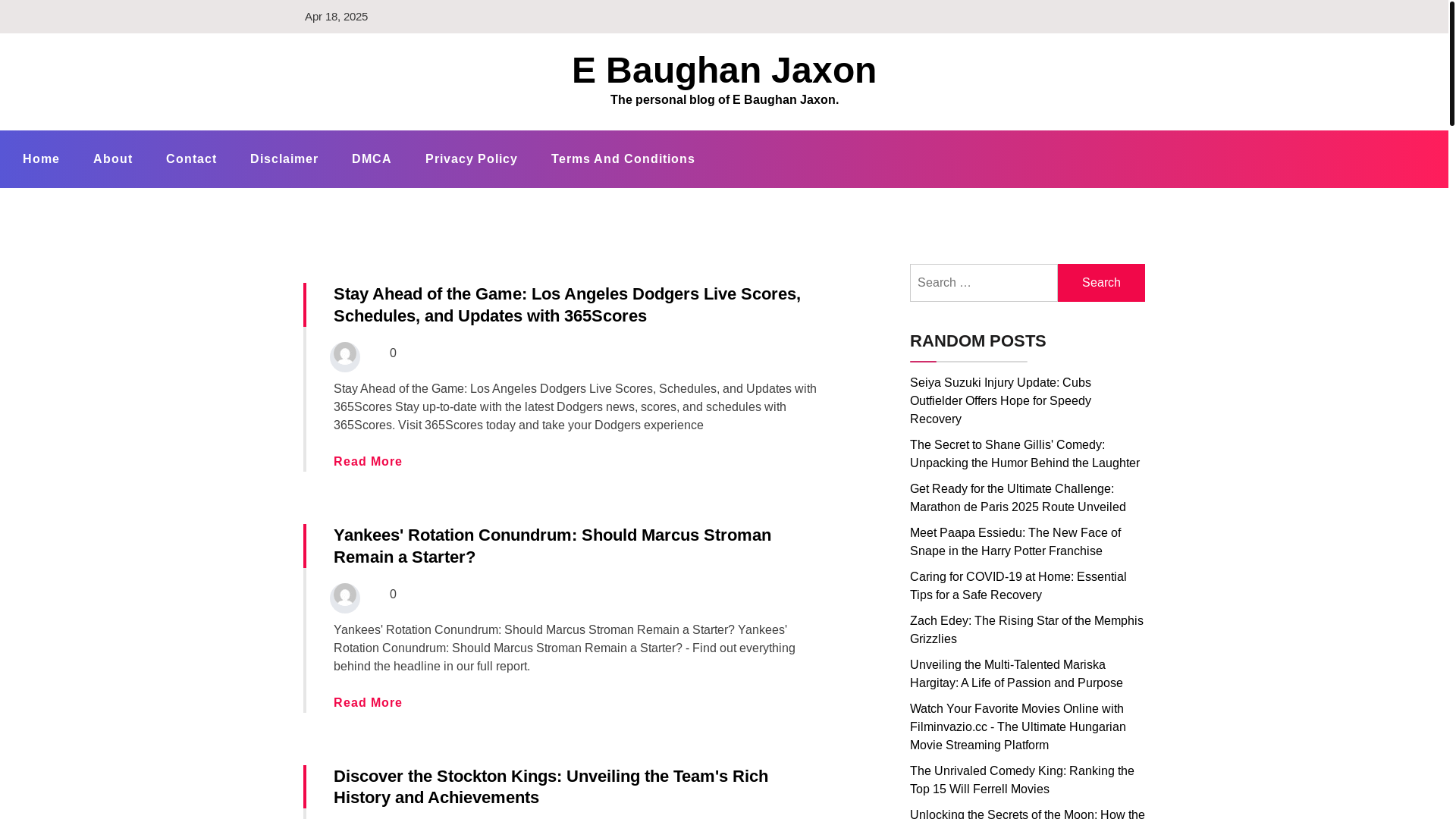 website screenshot of https://ebaughanjaxon.pages.dev/